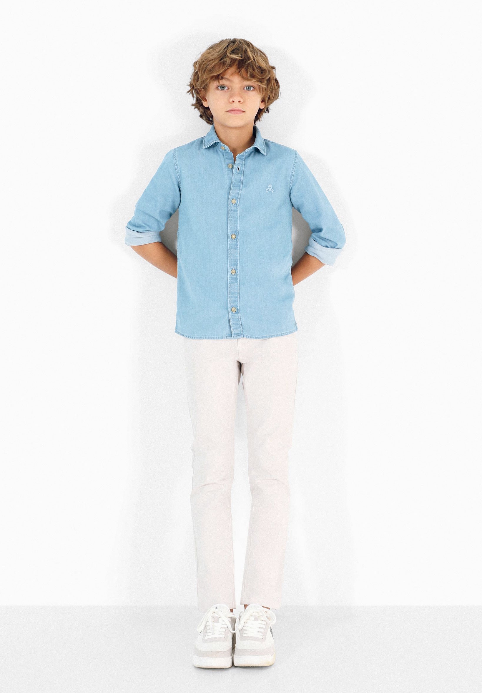 CAMISA DENIM CALAVERA