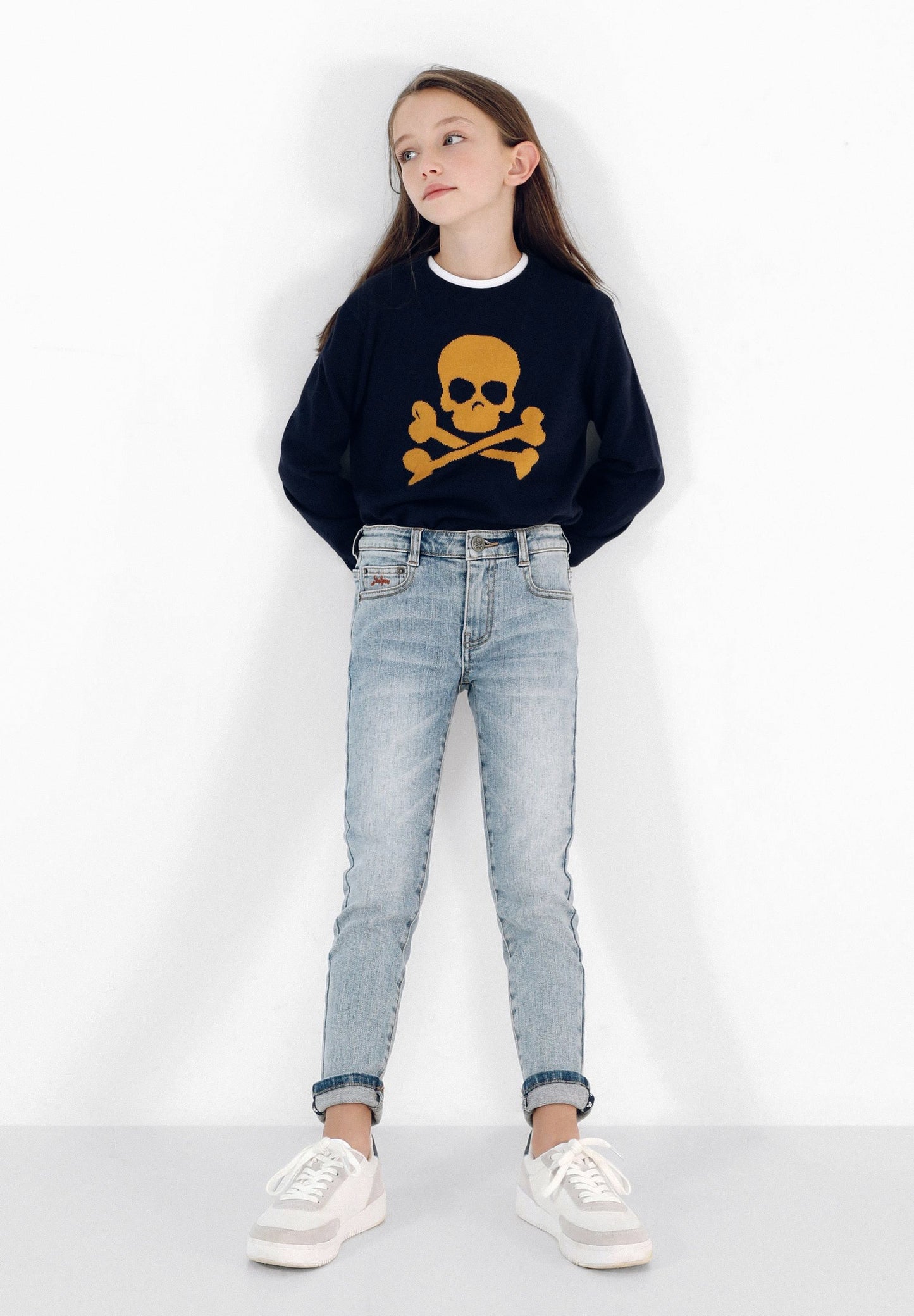 JERSEY CALAVERA INTARSIA