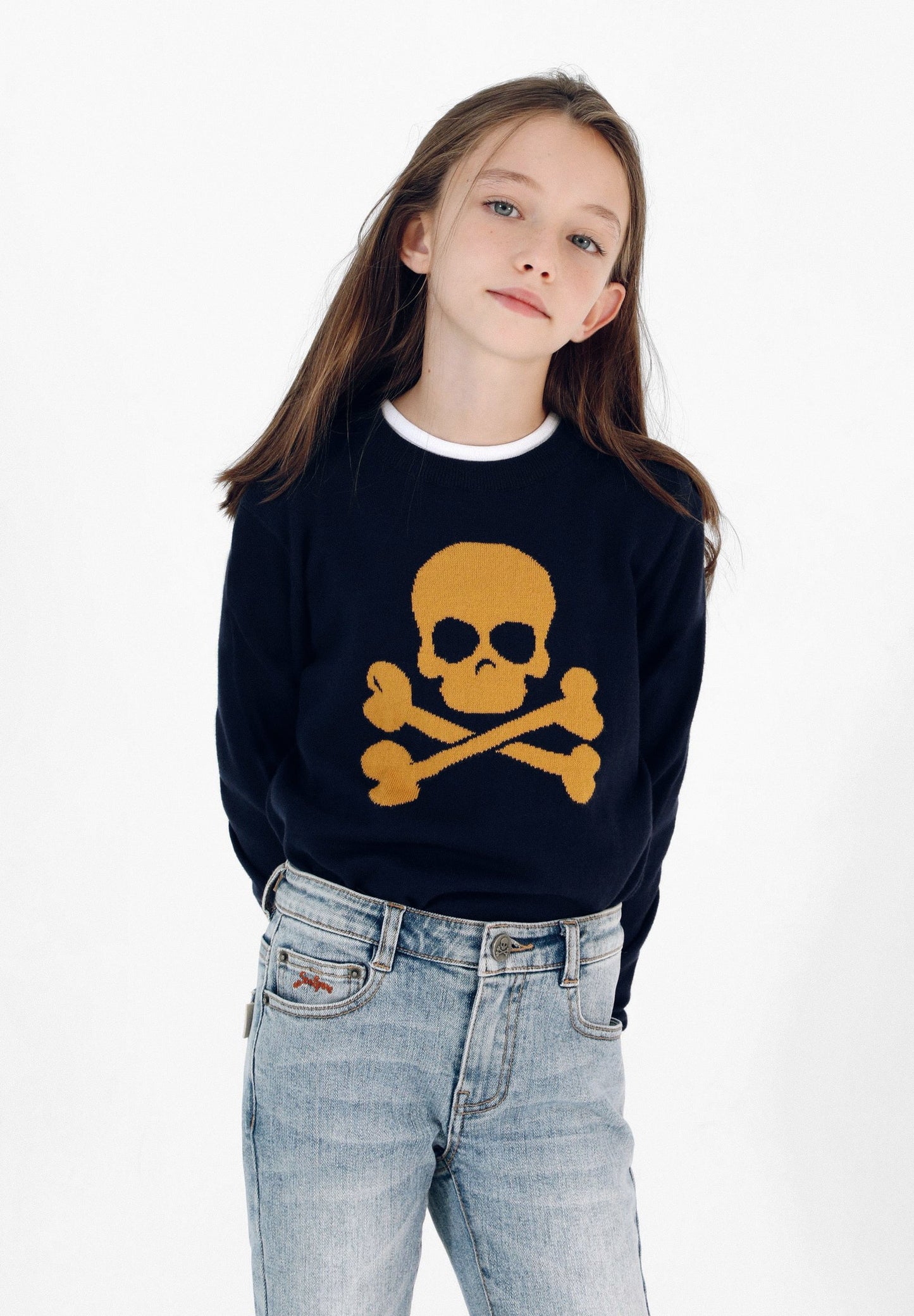 JERSEY CALAVERA INTARSIA