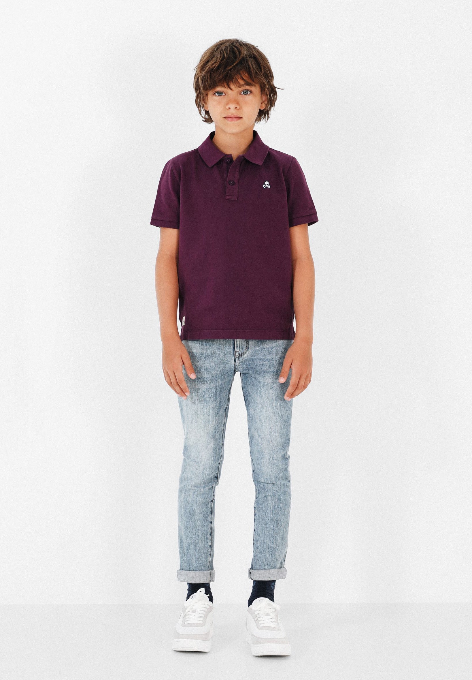 POLO BORDADO CALAVERA