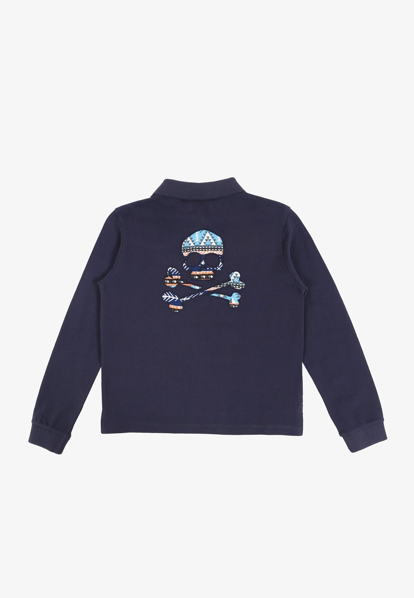 POLO MANGA LARGA CALAVERA TRASERA