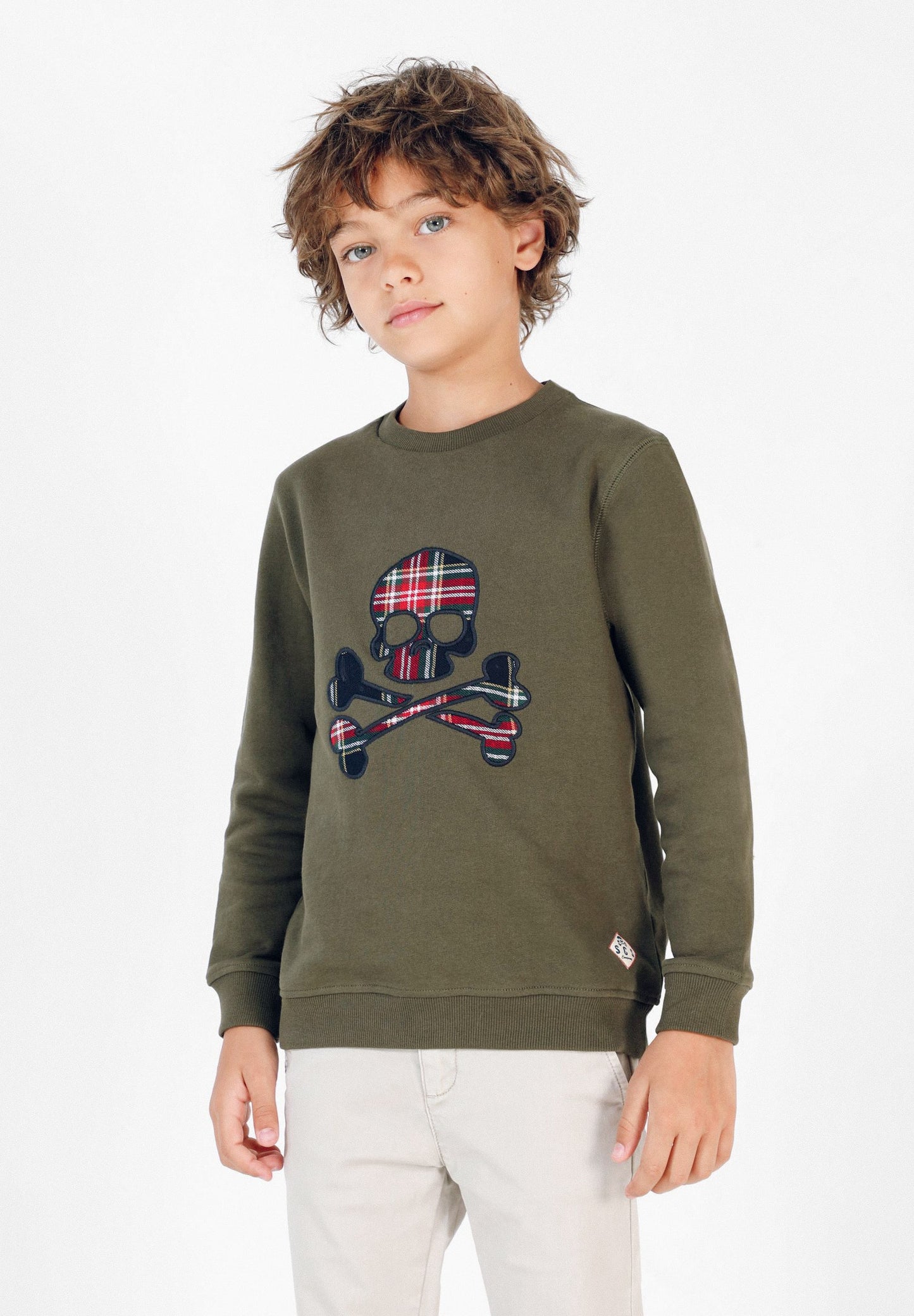 SUDADERA CALAVERA TARTÁN