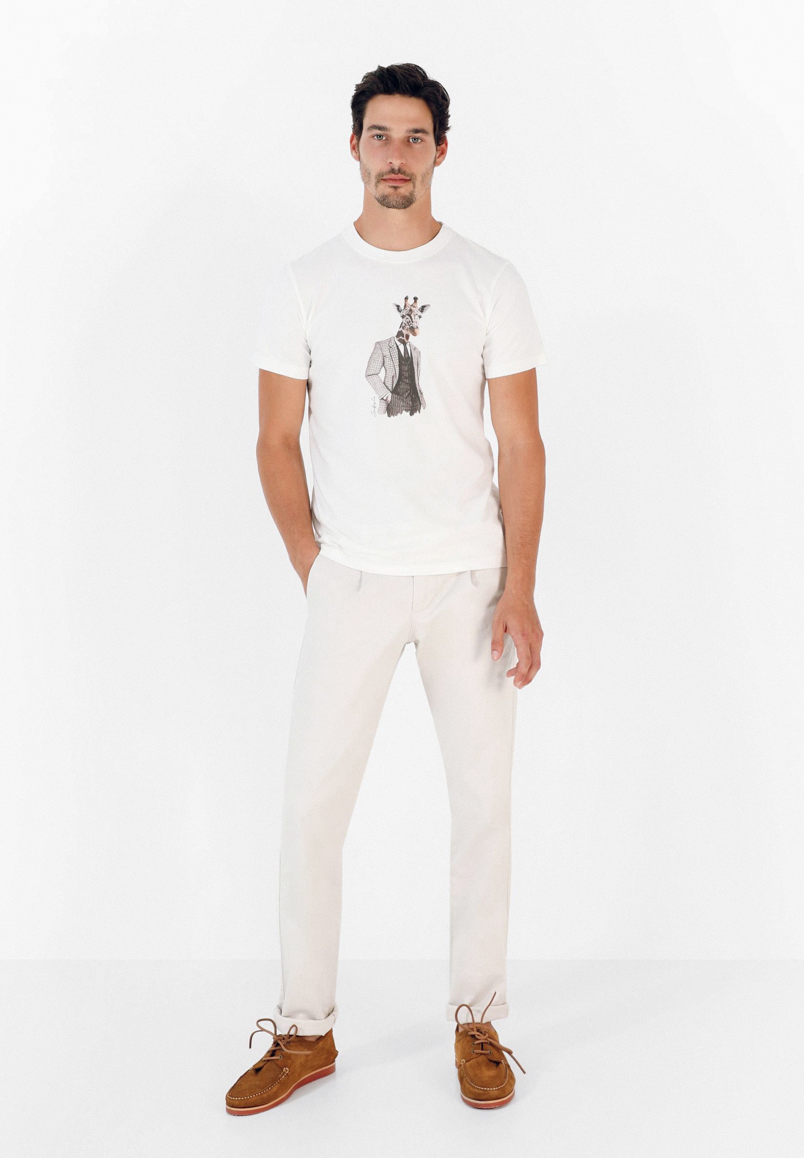 CAMISETA COLLAGE JIRAFA
