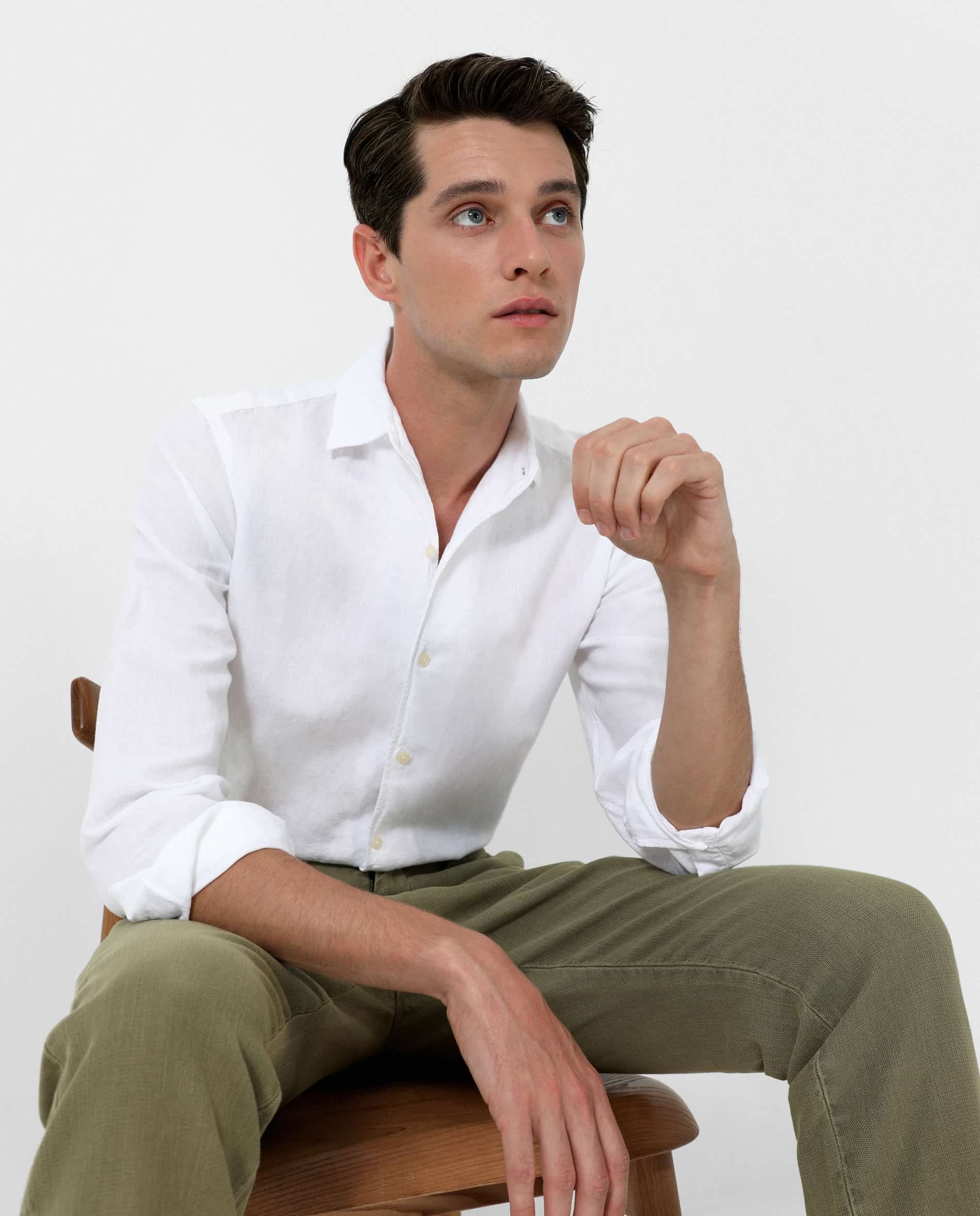 CAMISA LINO ESTILO PIJAMERO