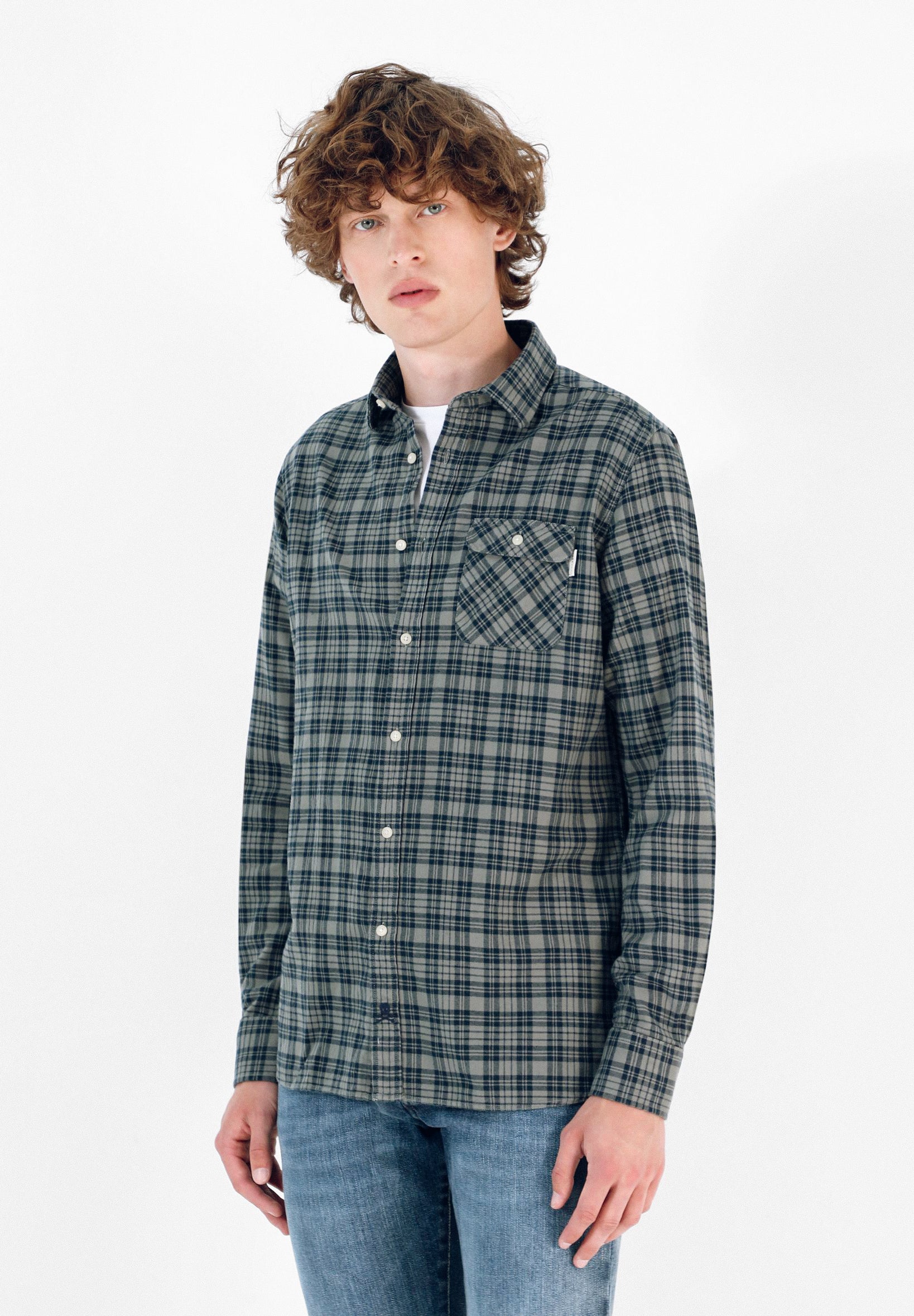 CAMISA CUADROS CALAVERA TAPETA