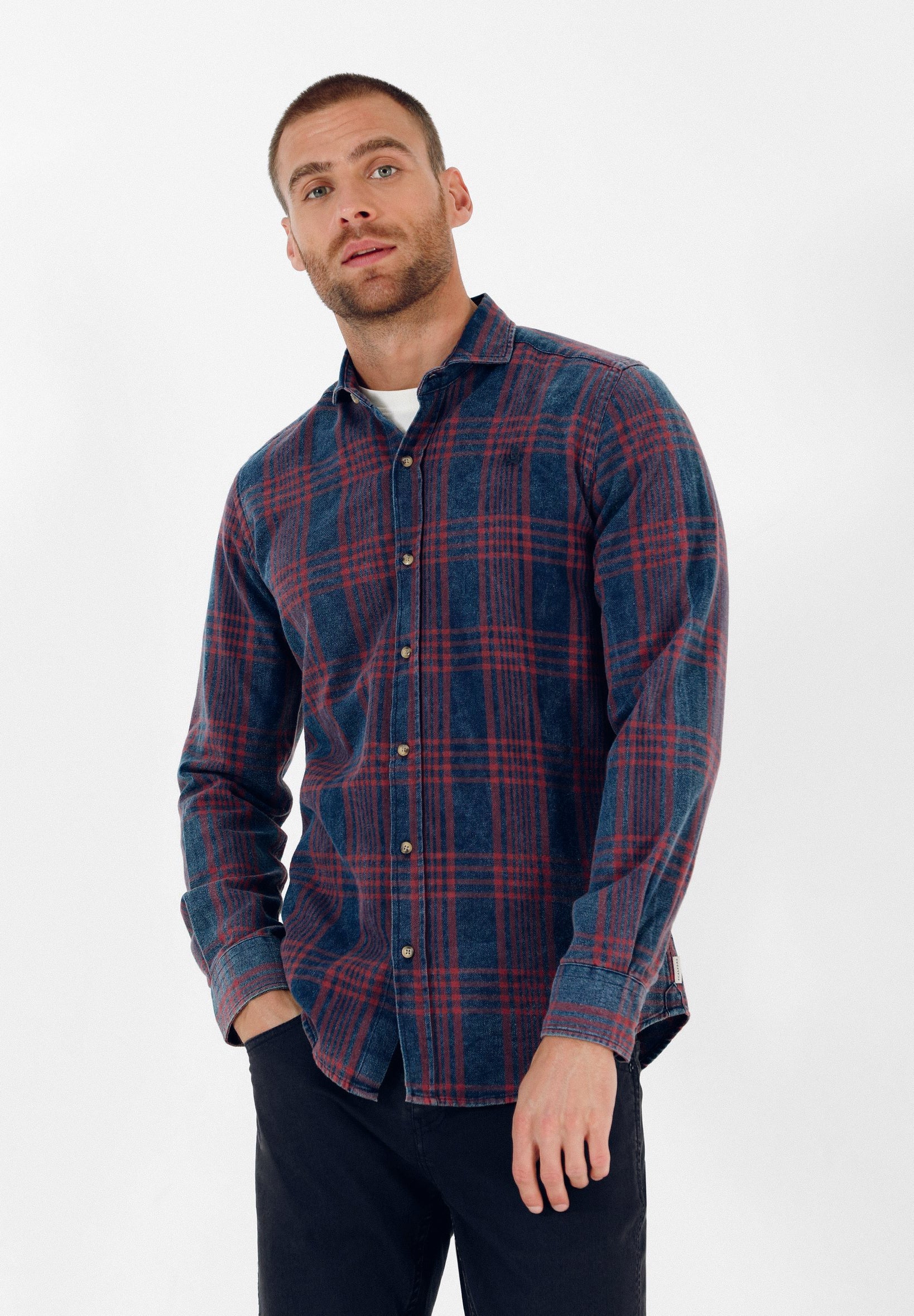 CAMISA CUADROS CALAVERA