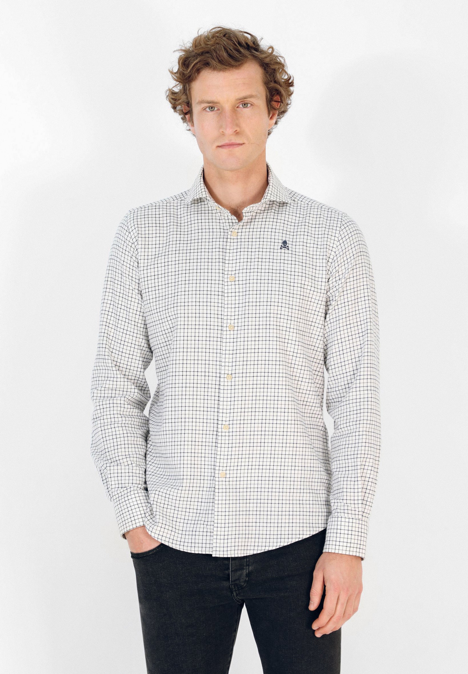 CAMISA CUADROS CALAVERA