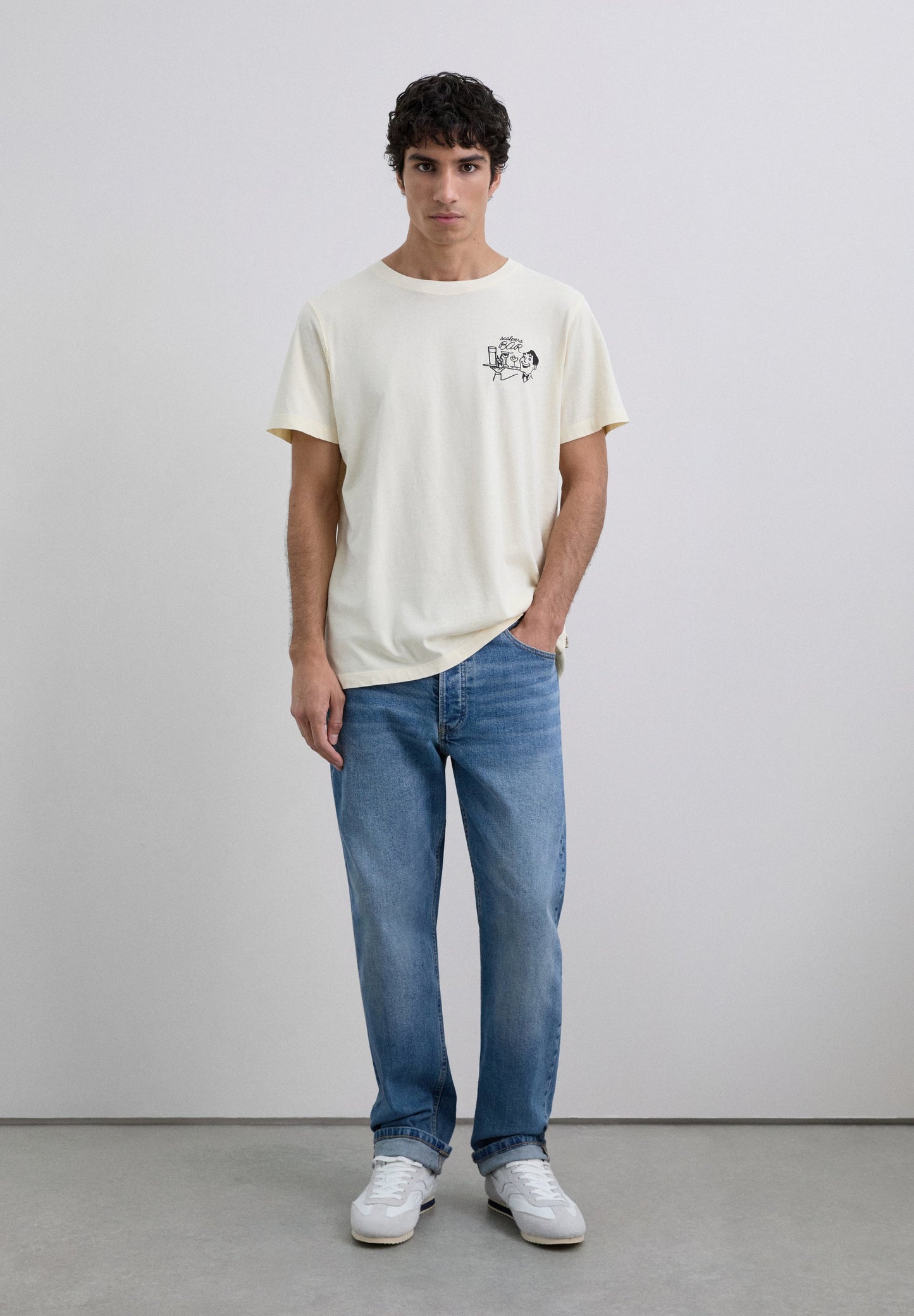 POLERA PRINT BAR CARICATURA