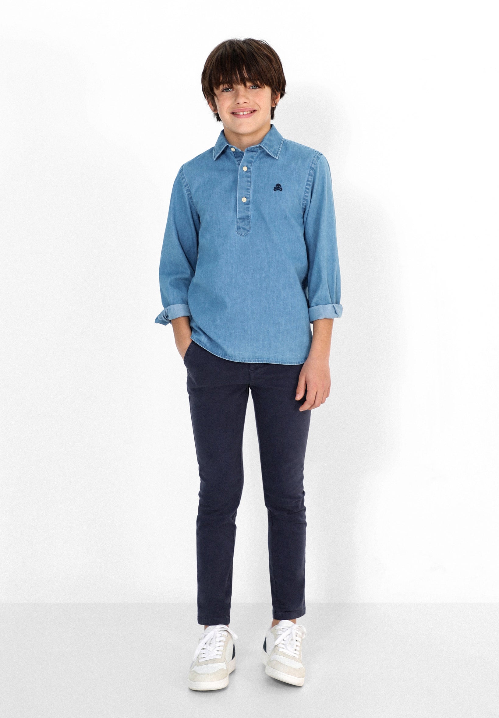 CAMISA POLERA DENIM