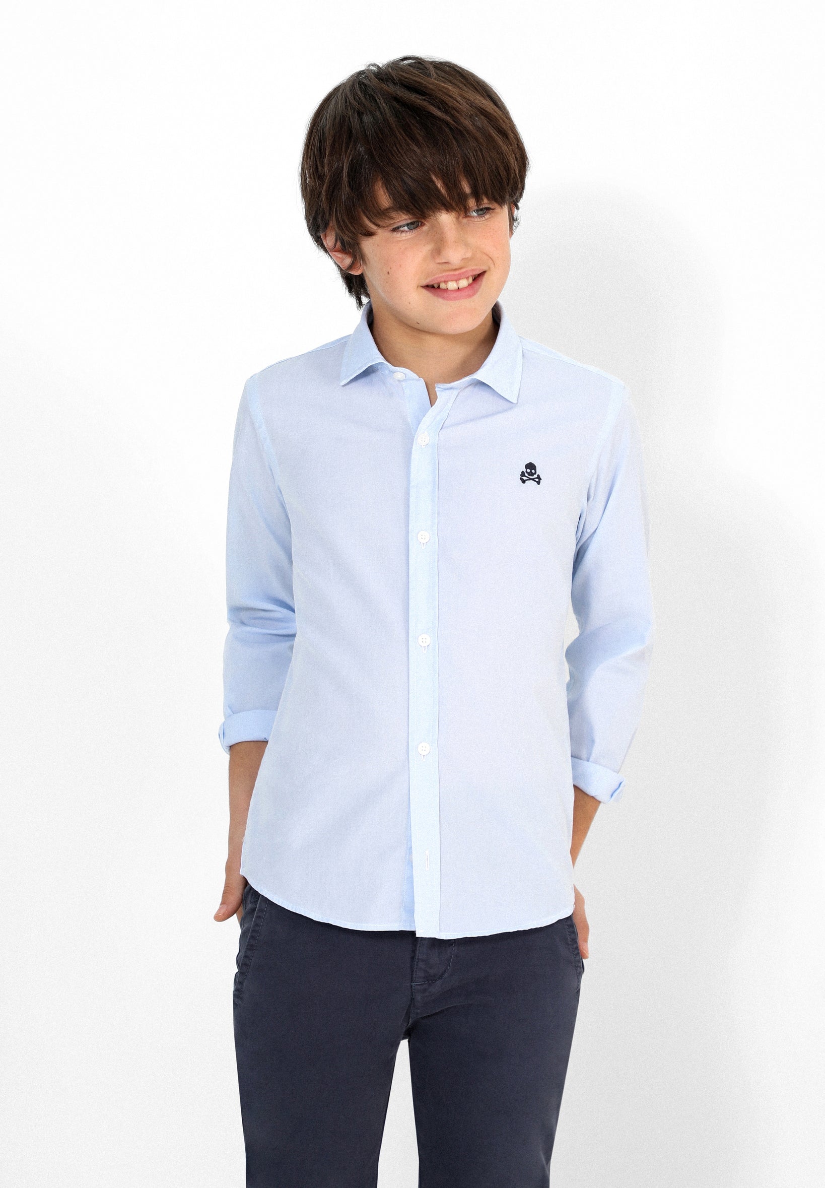 CAMISA CALAVERA CONTRASTE