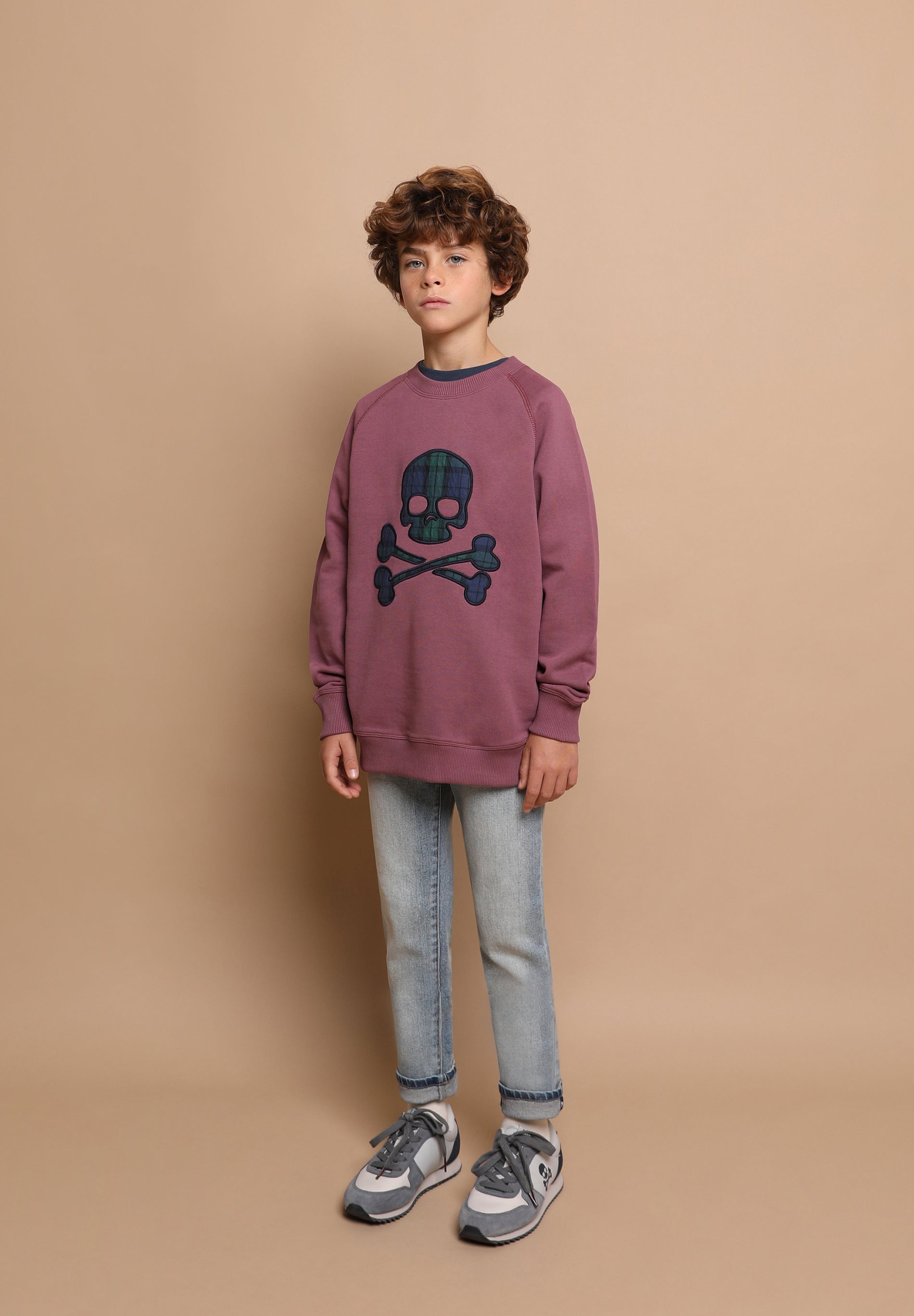 SUDADERA CALAVERA TARTÁN