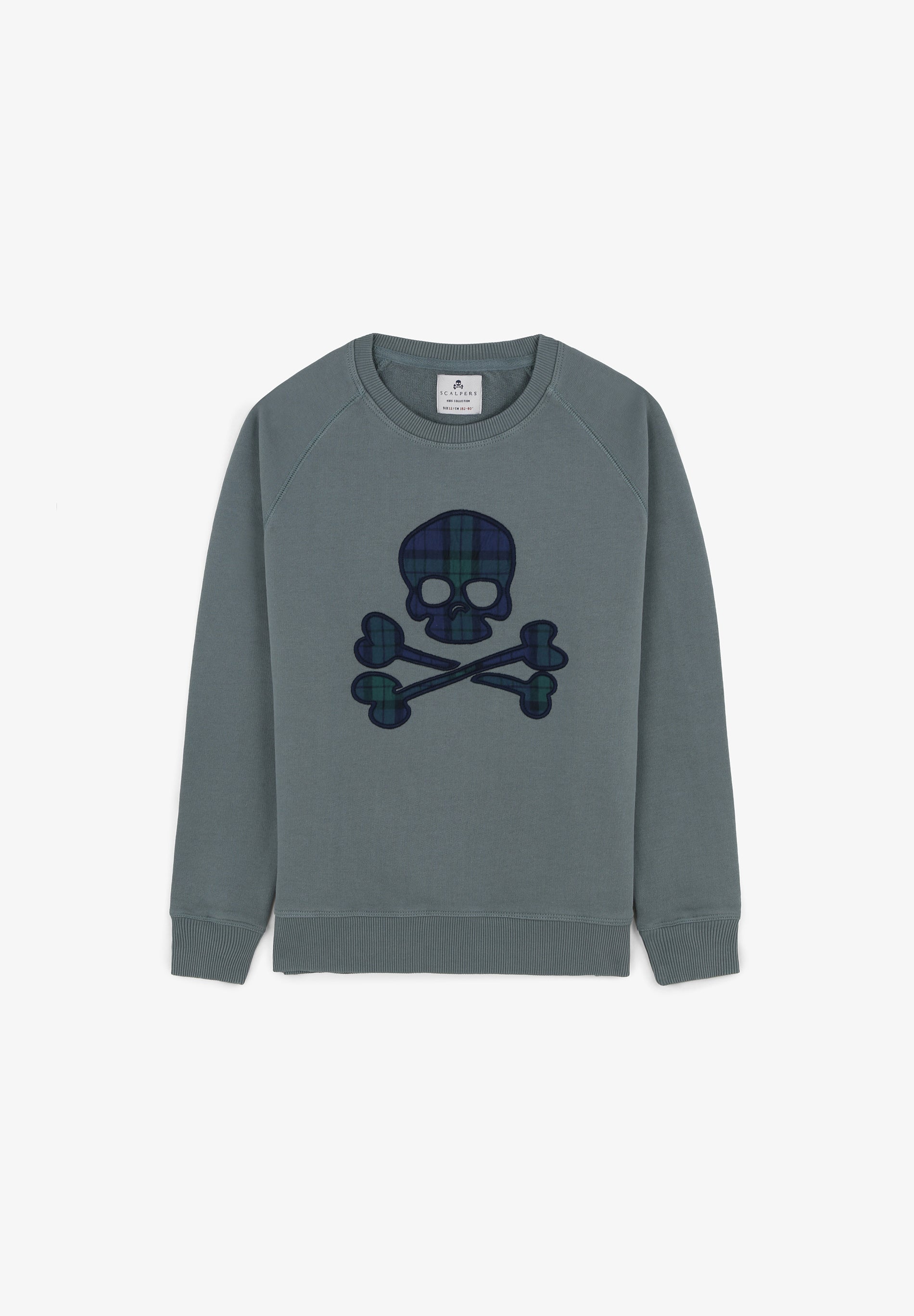 SUDADERA CALAVERA TARTÁN