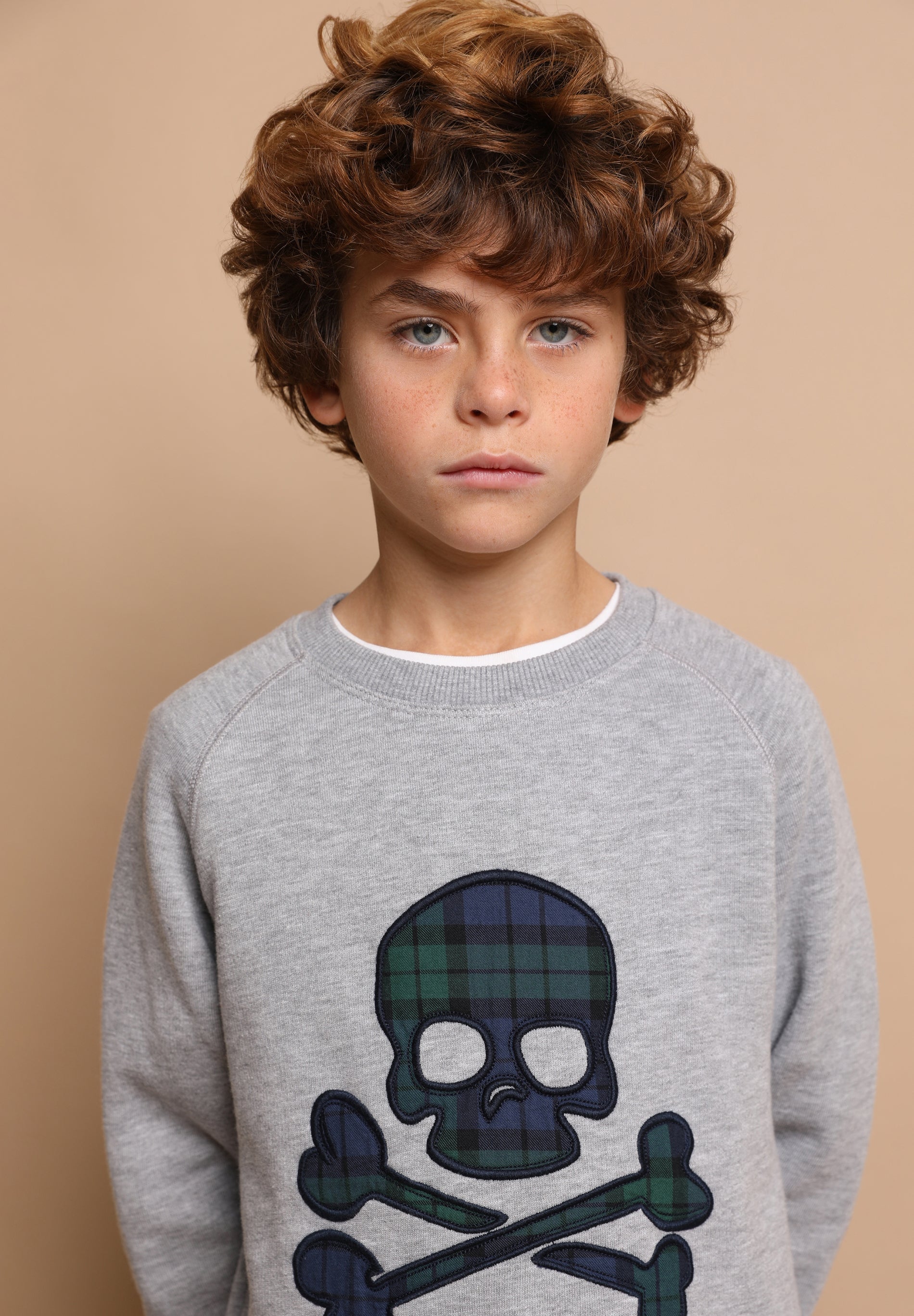 SUDADERA CALAVERA TARTÁN