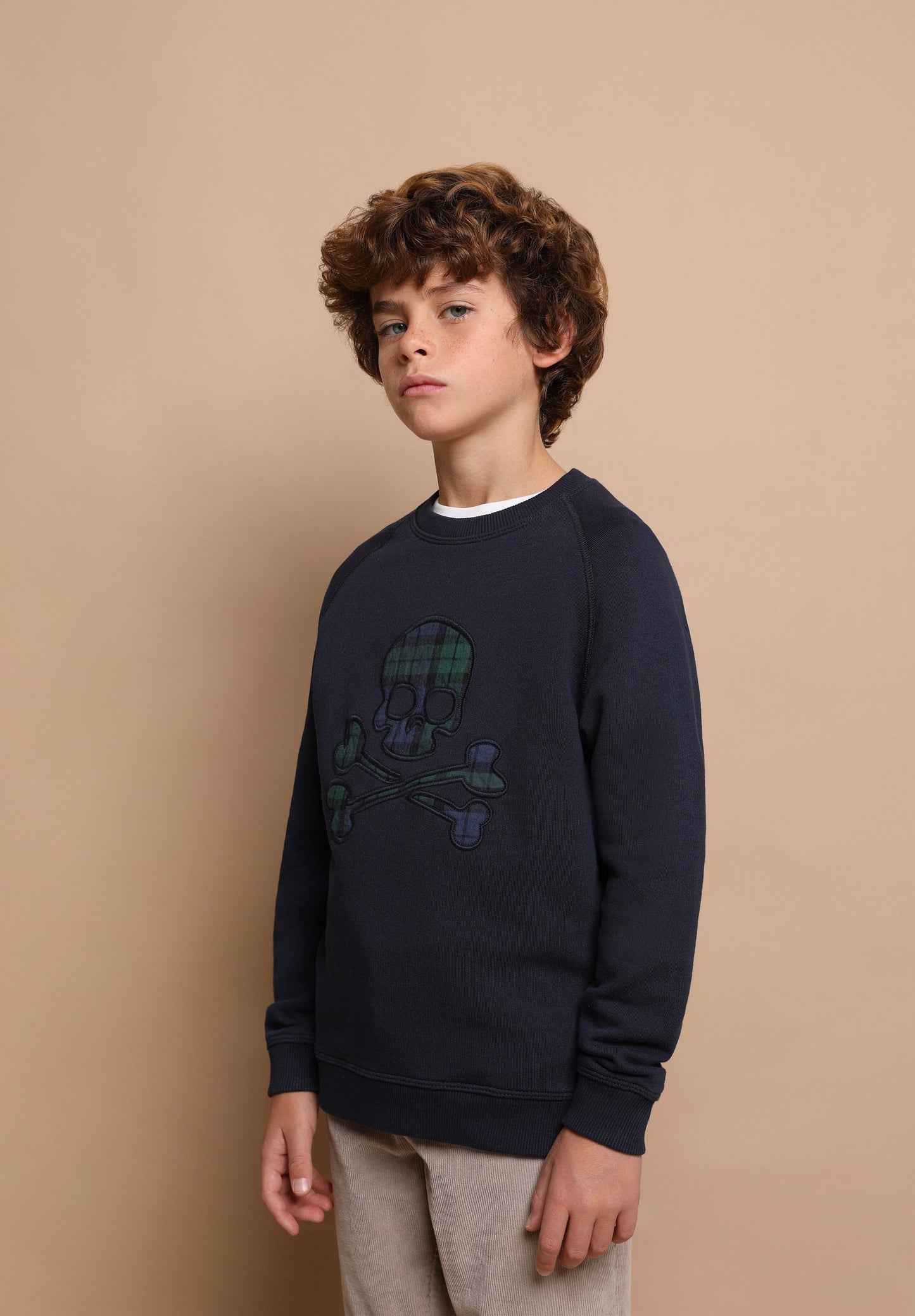 SUDADERA CALAVERA TARTÁN