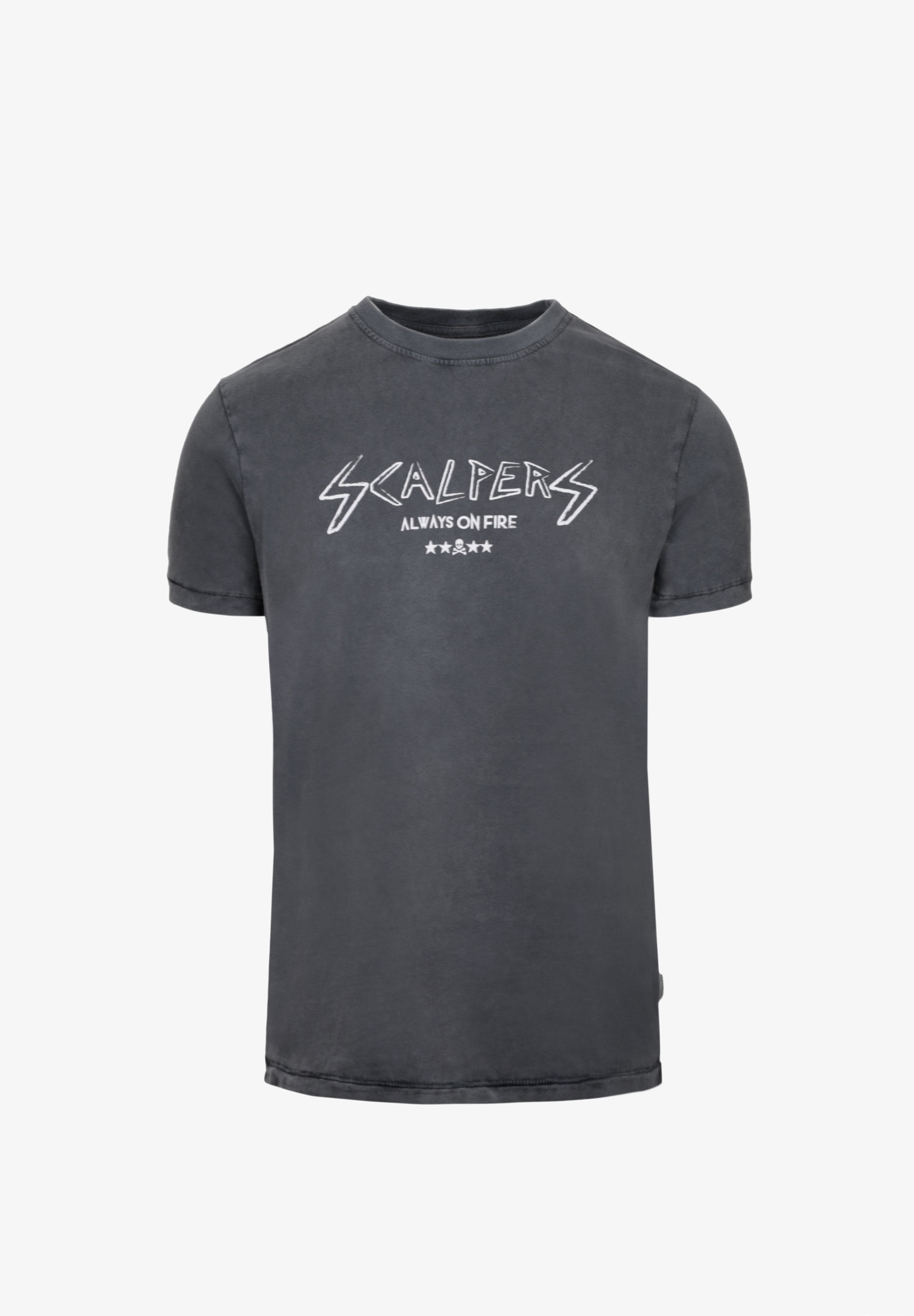 CAMISETA LAVADA LOGO FRONTAL