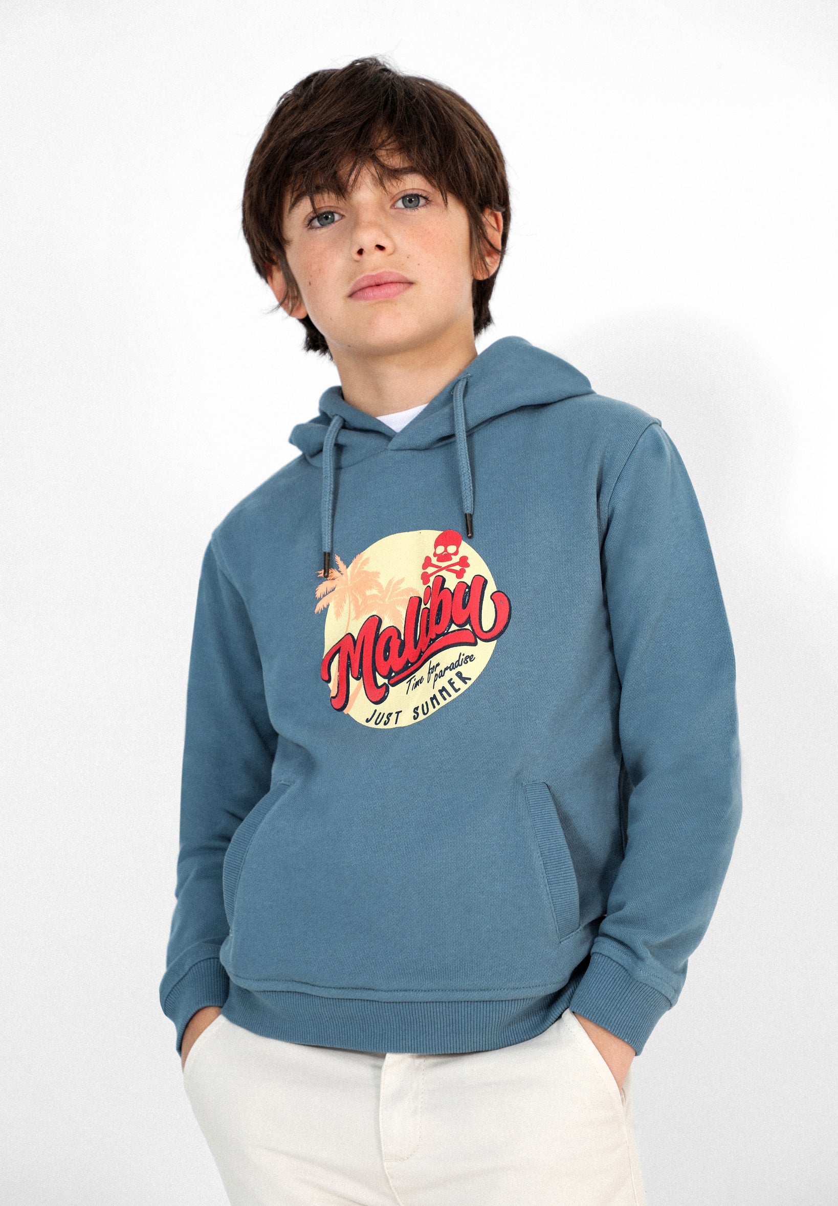 SUDADERA CAPUCHA PRINT MALIBÚ