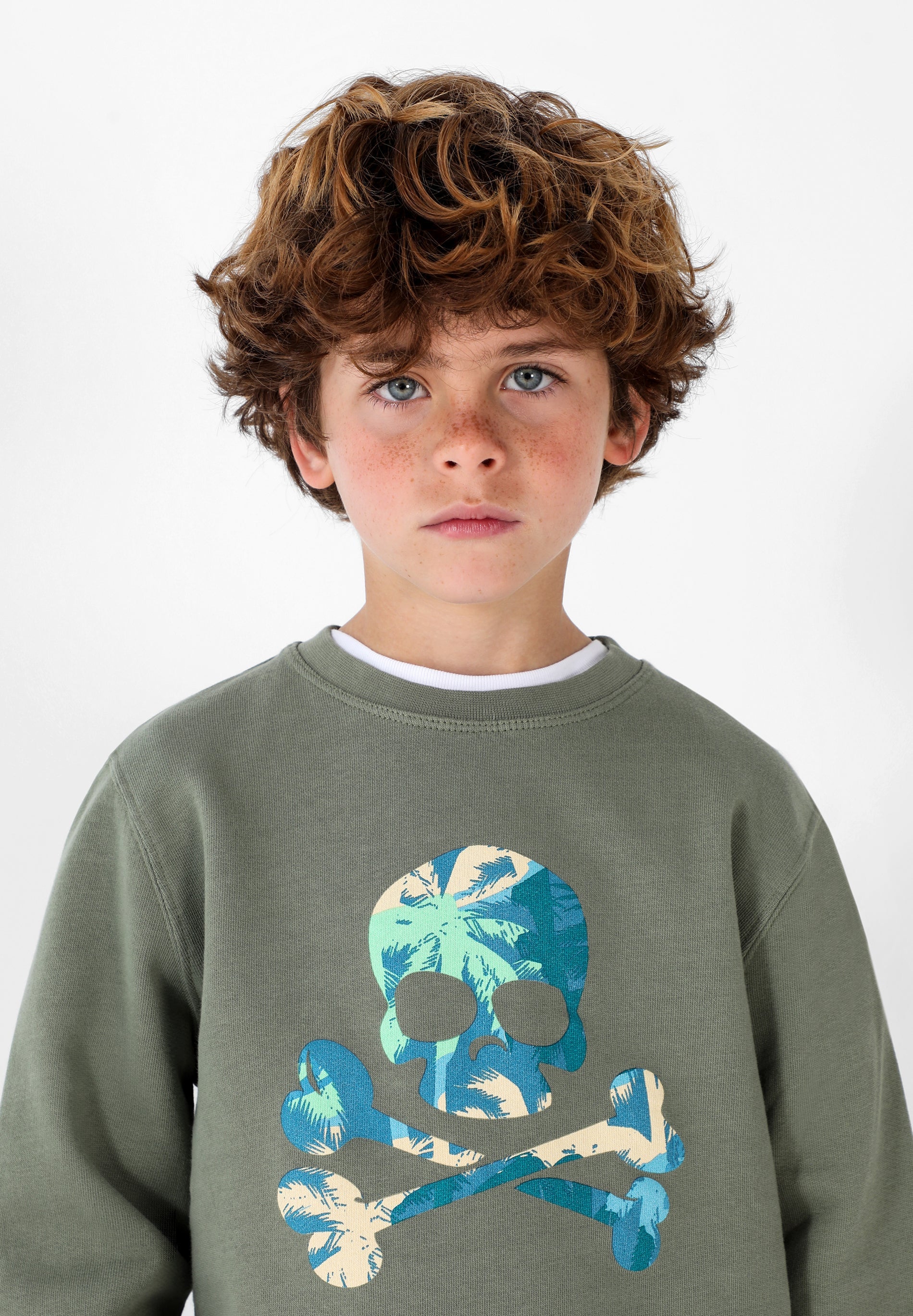 SUDADERA CALAVERA TROPICAL