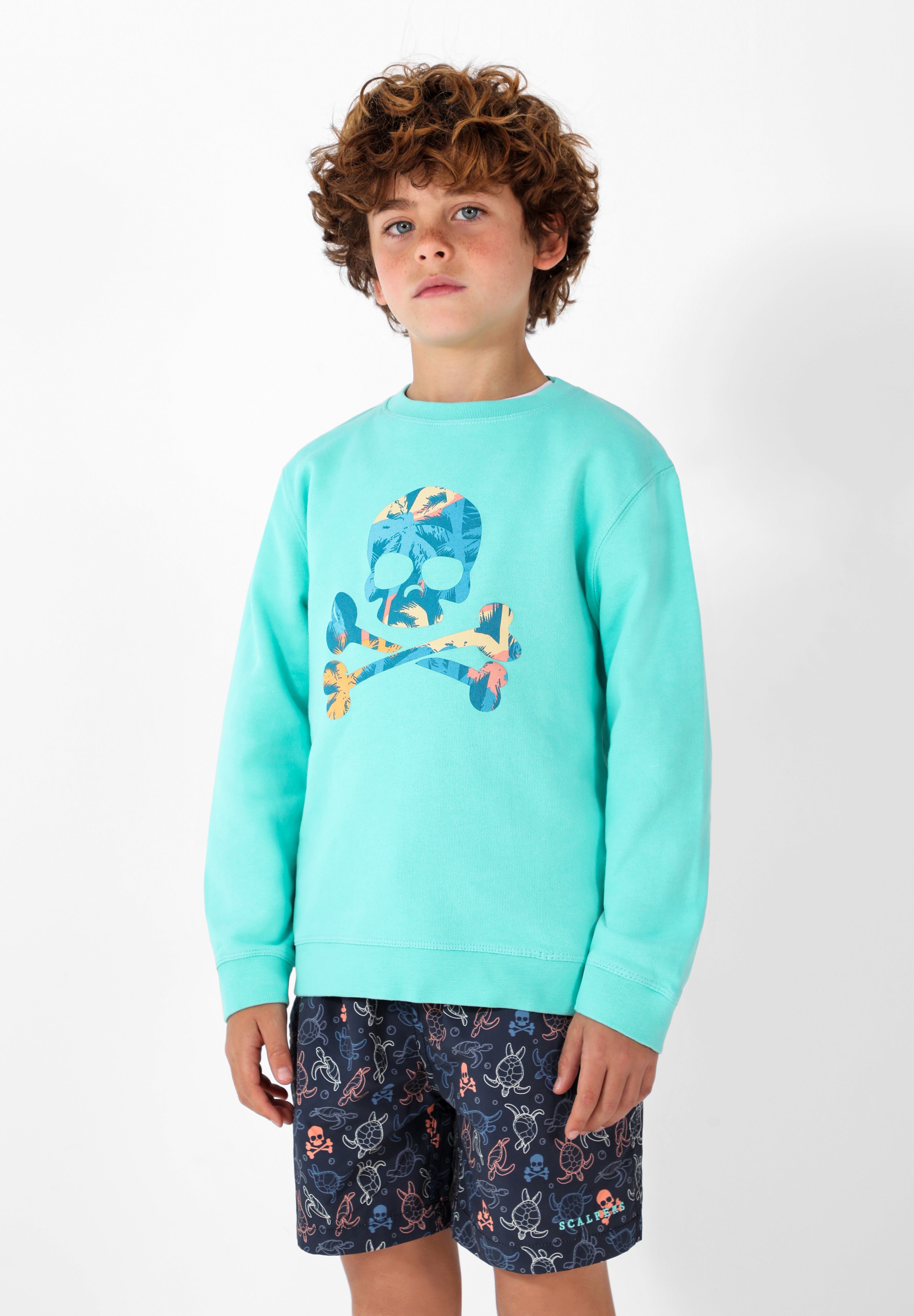 SUDADERA CALAVERA TROPICAL
