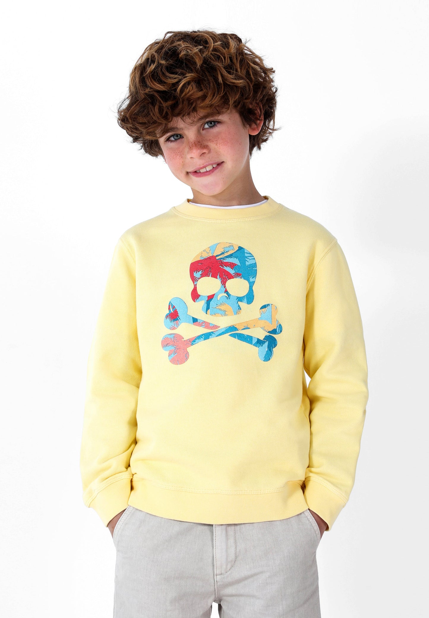 SUDADERA CALAVERA TROPICAL