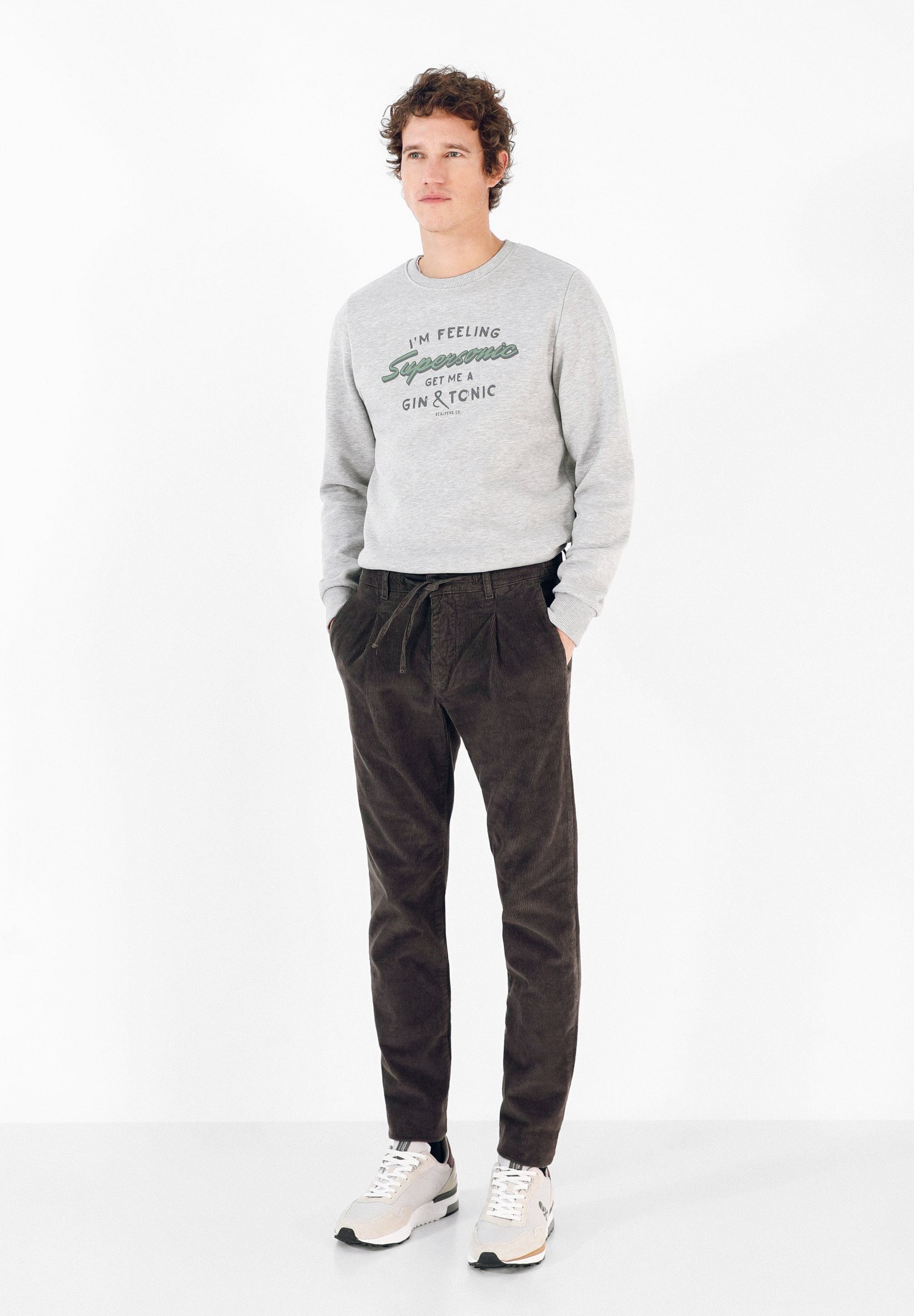 PANTALÓN PANA CINTURA ELÁSTICA