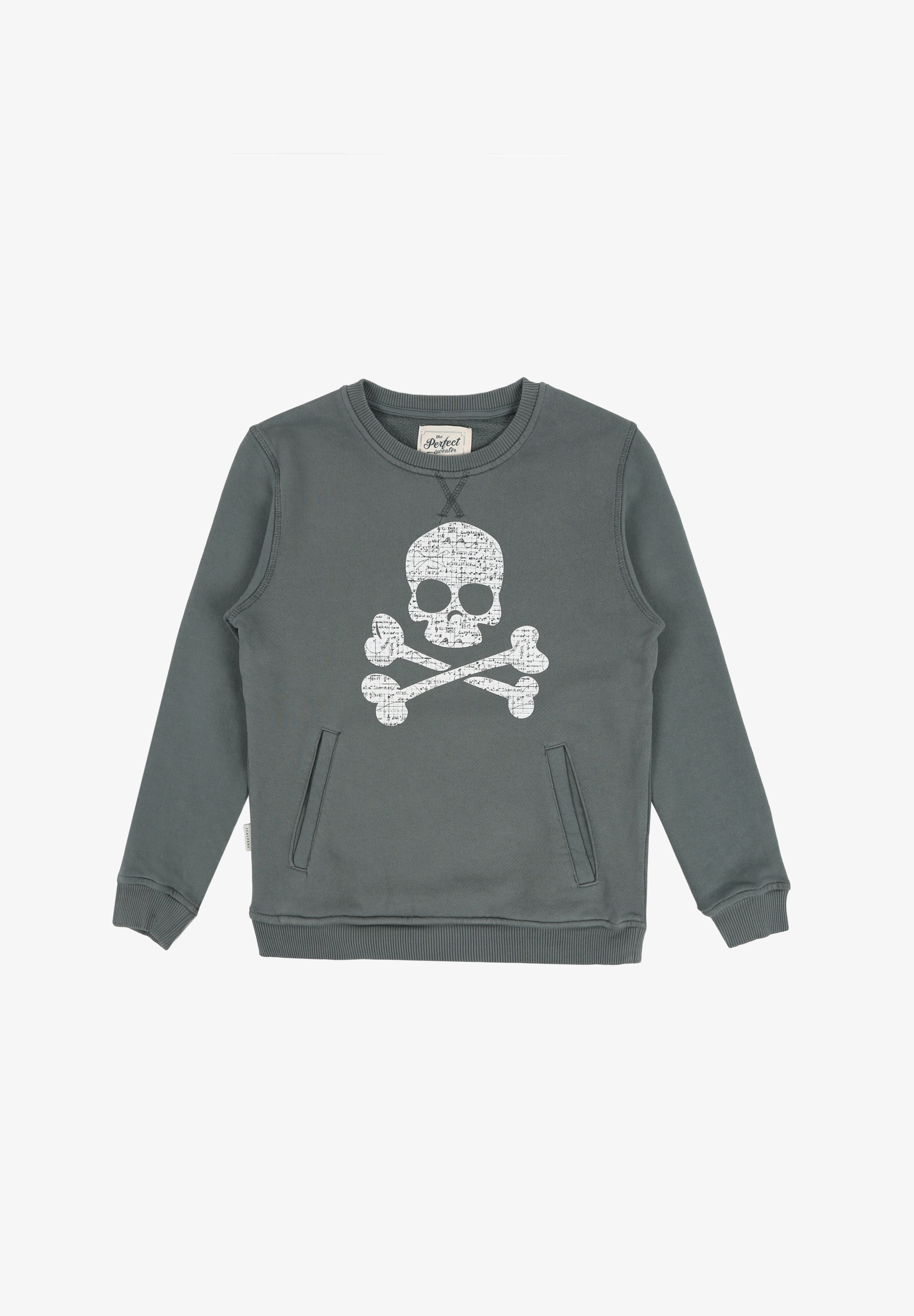 SUDADERA CALAVERA ESTAMPADA