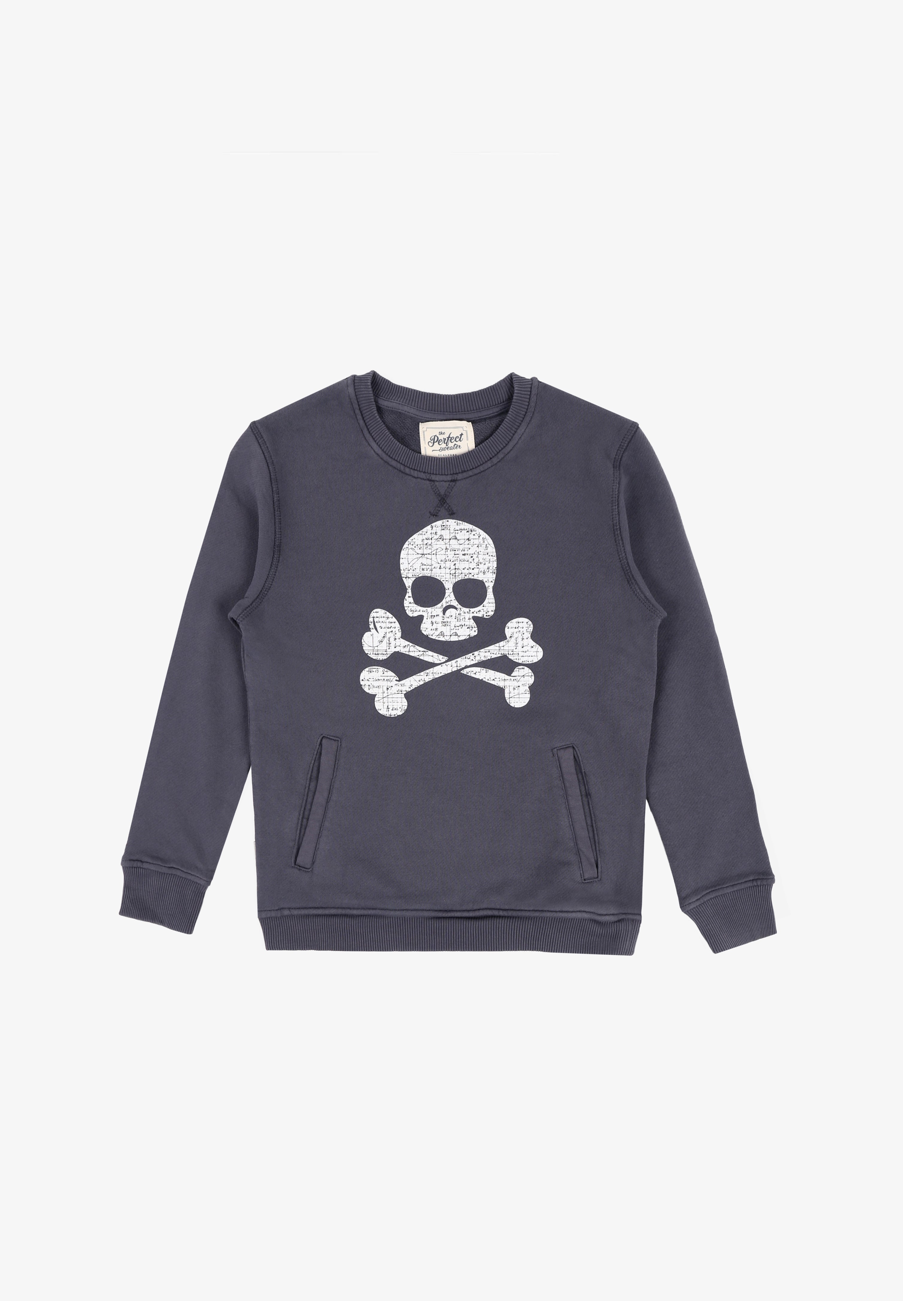 SUDADERA CALAVERA ESTAMPADA