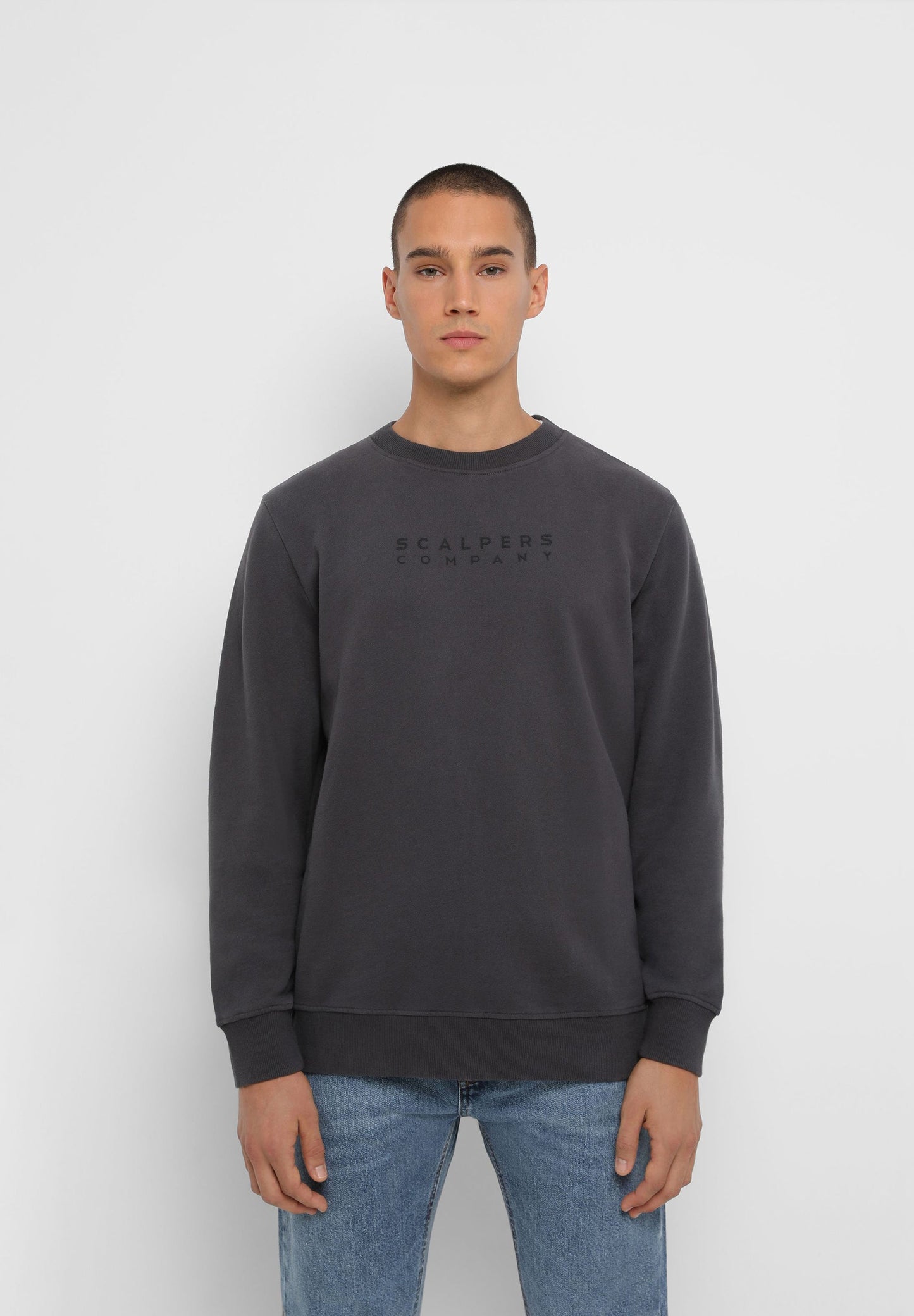 SUDADERA LOGO FLOCADO