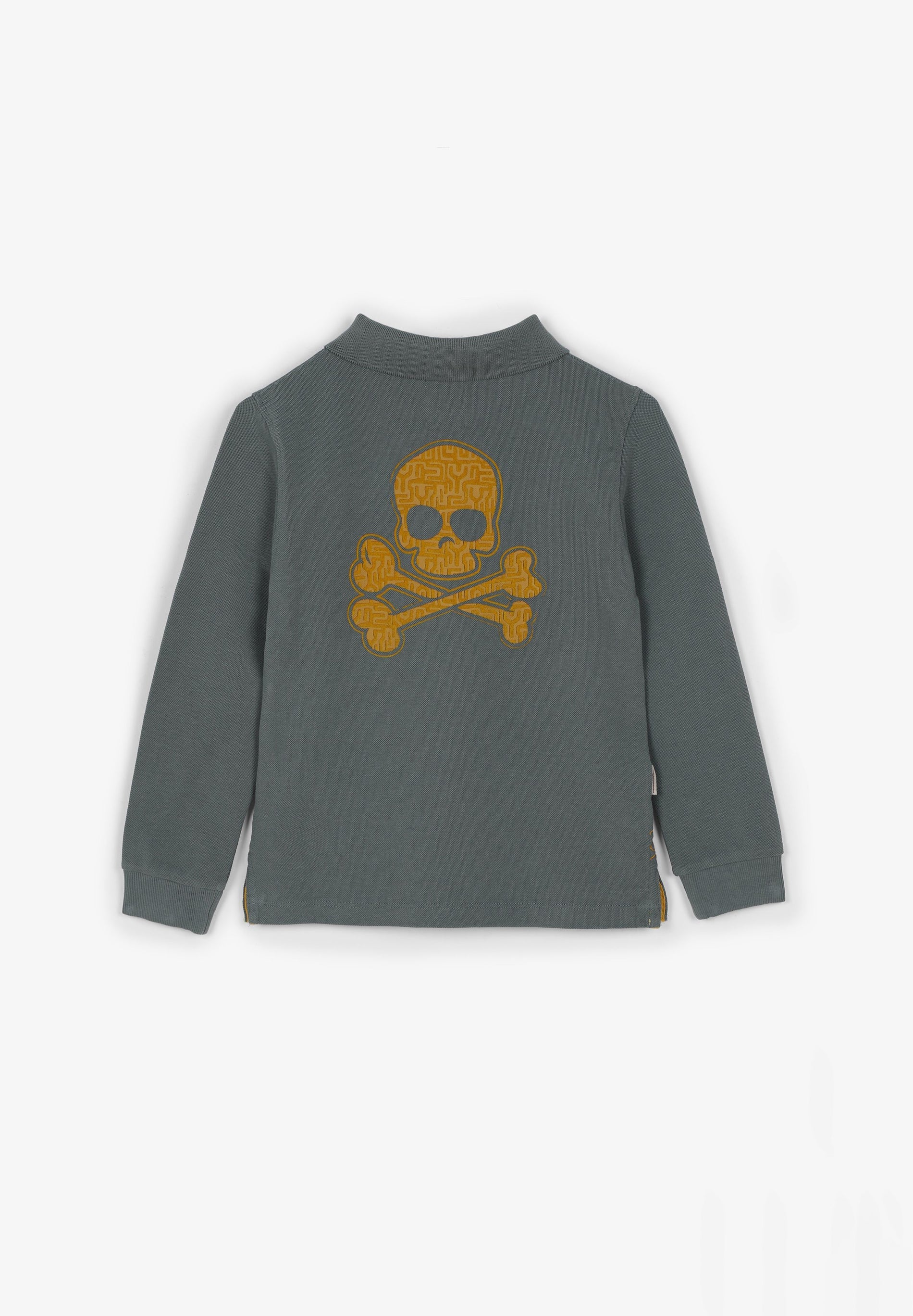 POLO MANGA LARGA CALAVERA TRASERA