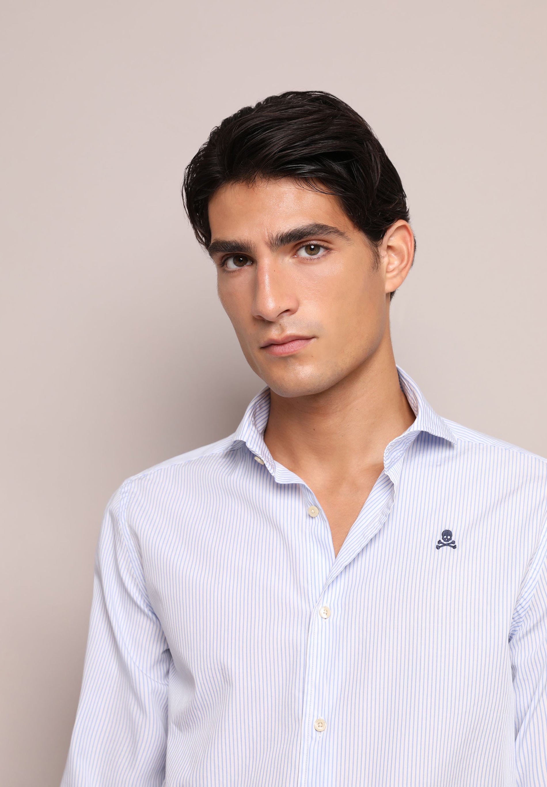 CAMISA RAYAS CALAVERA CONTRASTE