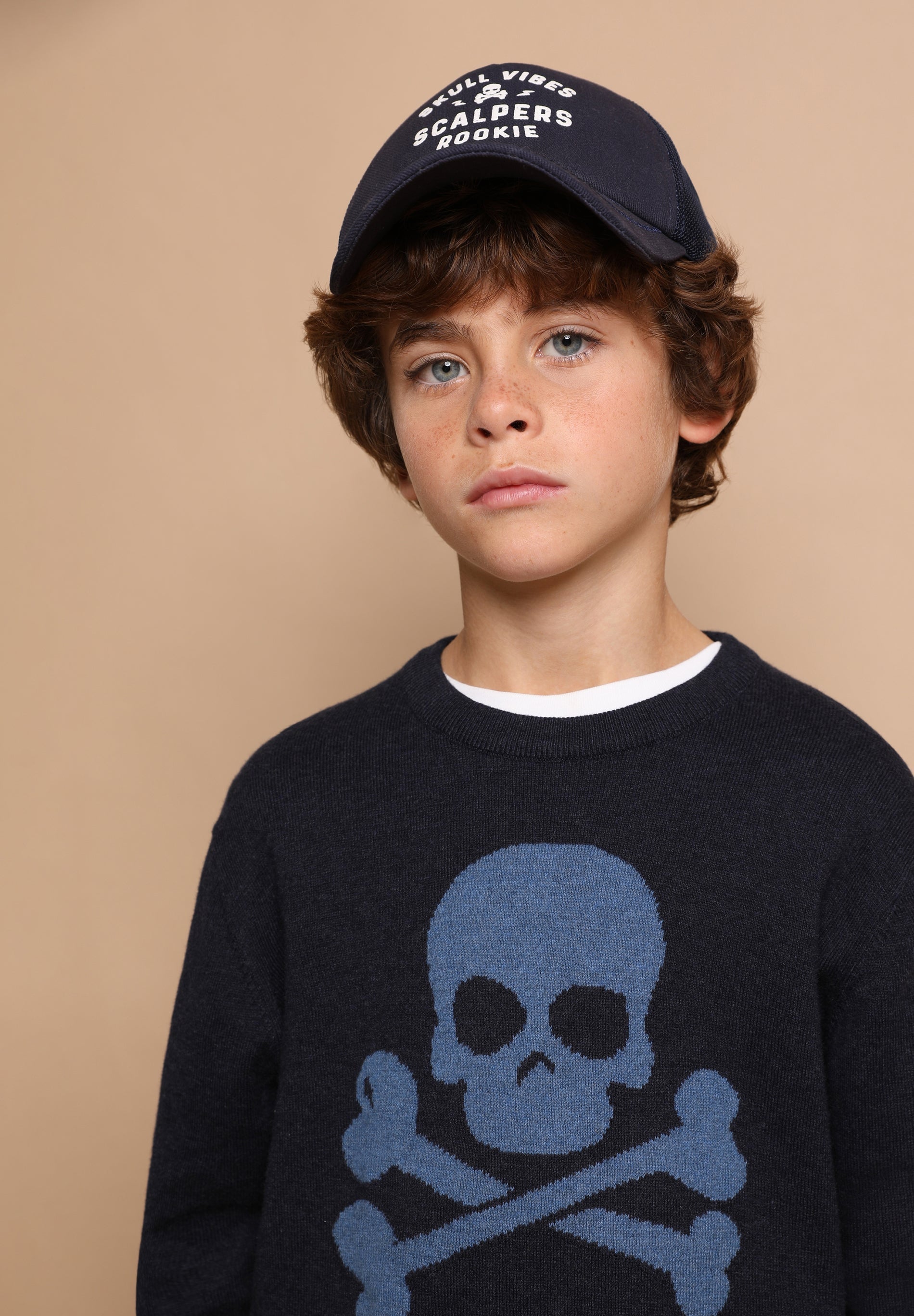 JERSEY CALAVERA INTARSIA