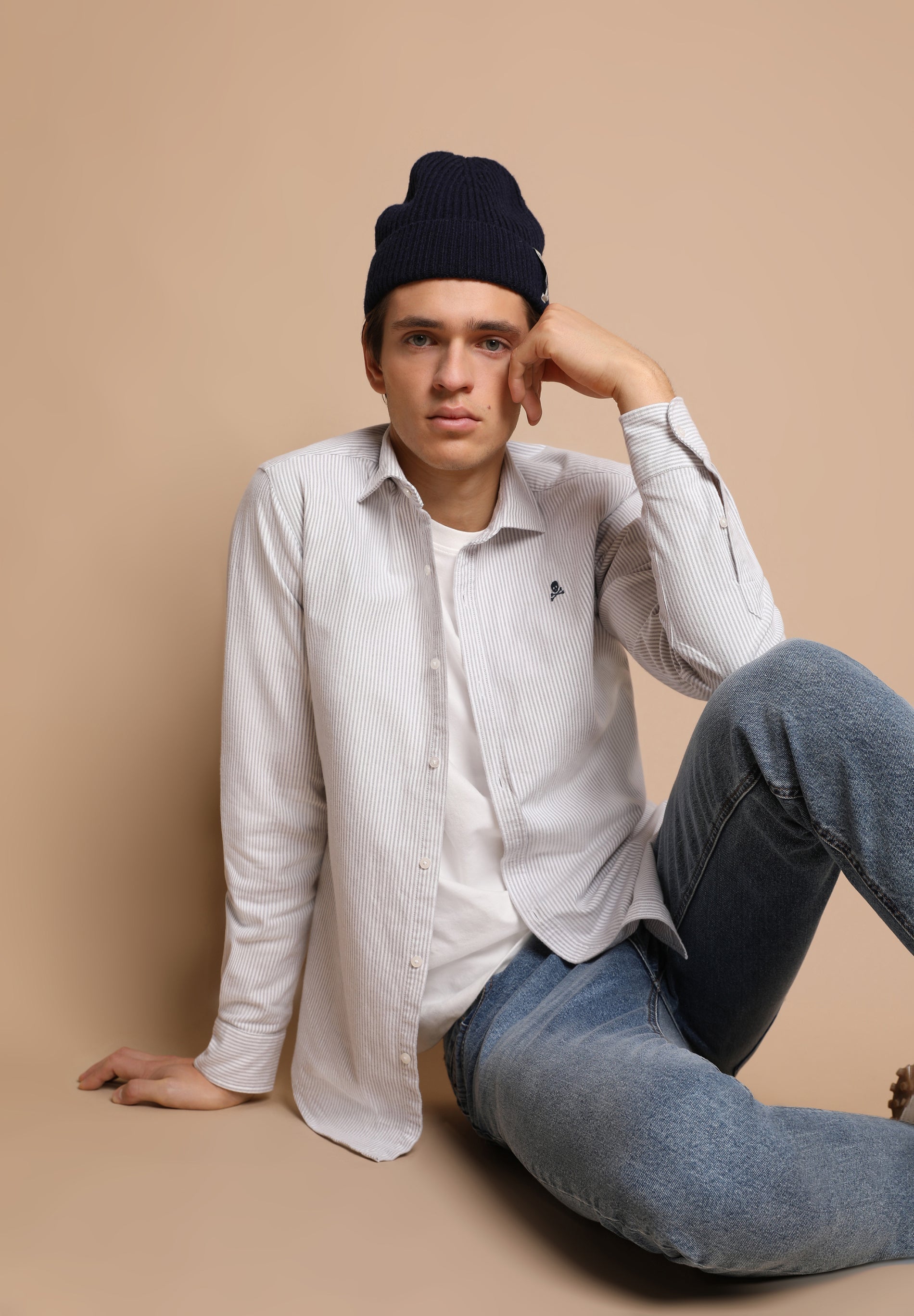 OXFORD PEACH F SHIRT