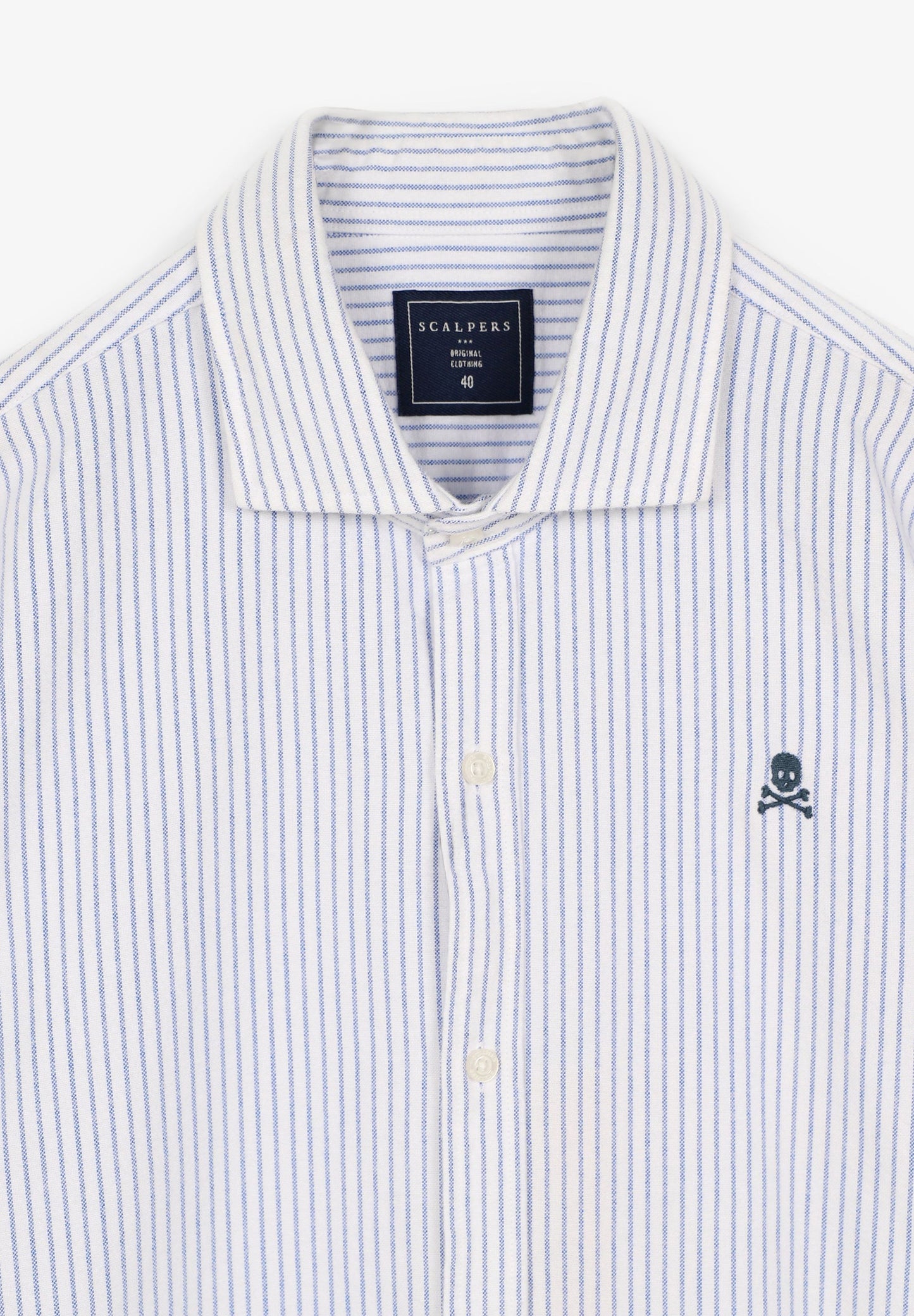 CAMISA OXFORD CALAVERA CONTRASTE