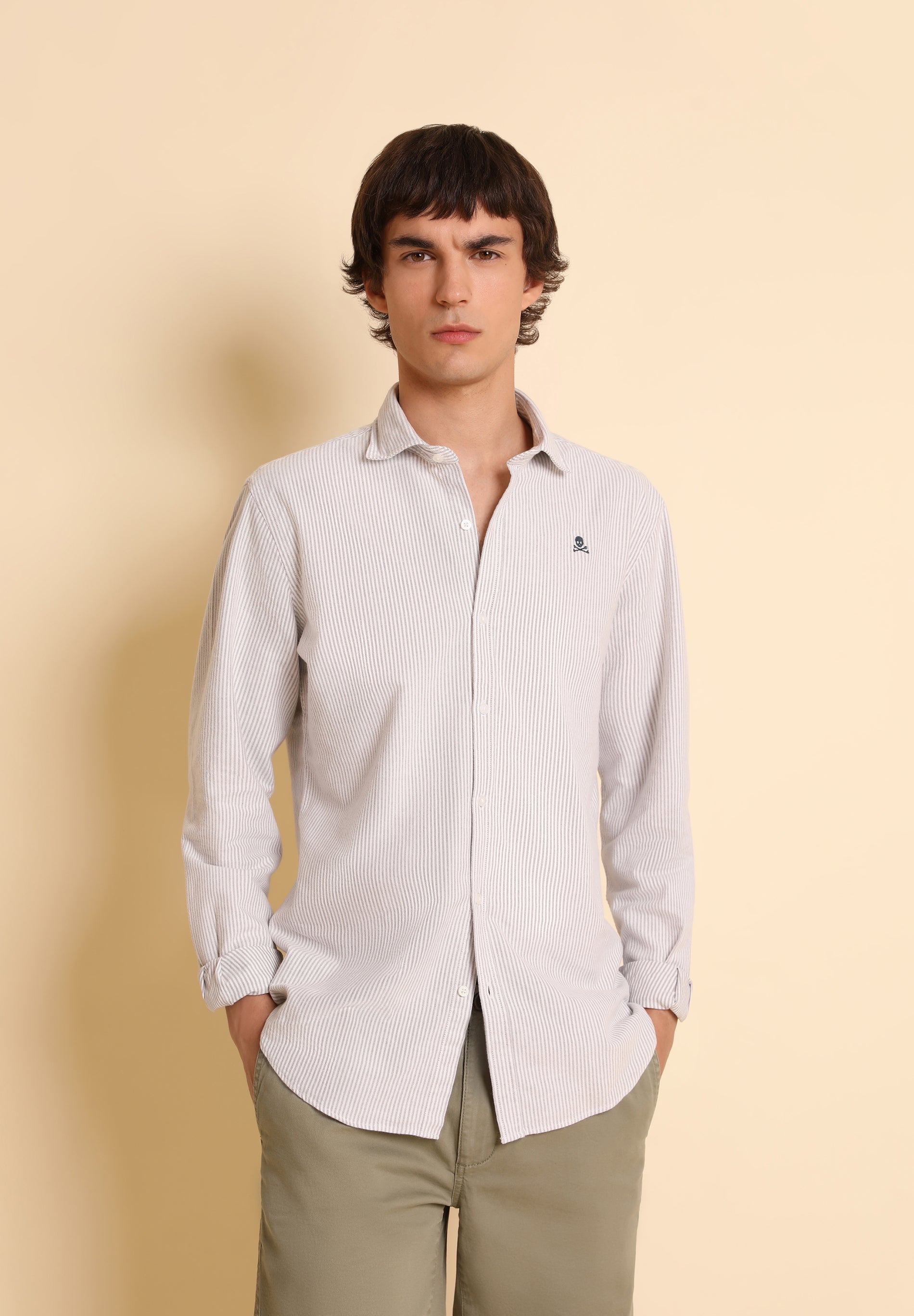 CAMISA RAYAS CALAVERA CONTRASTE