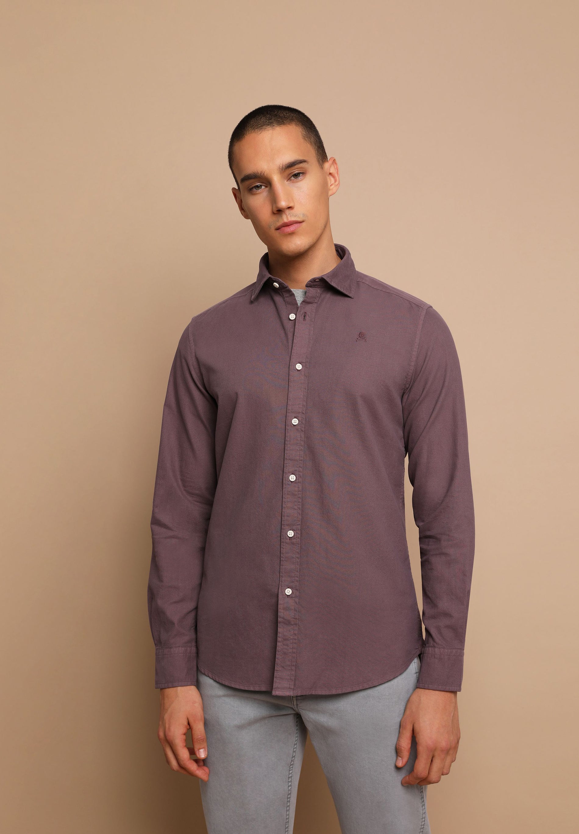 CAMISA OXFORD CALAVERA