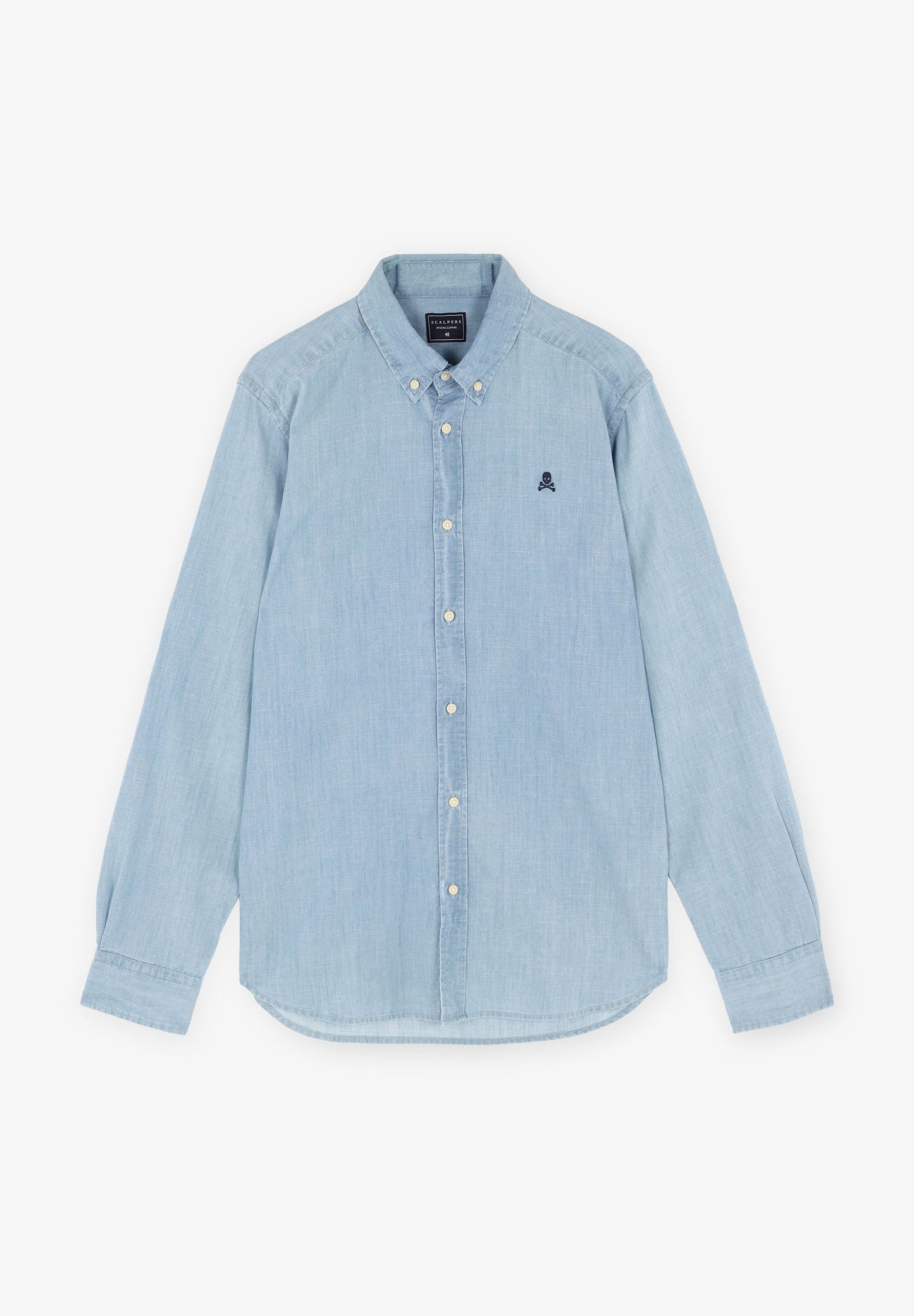 CAMISA DENIM CUELLO BOTONES