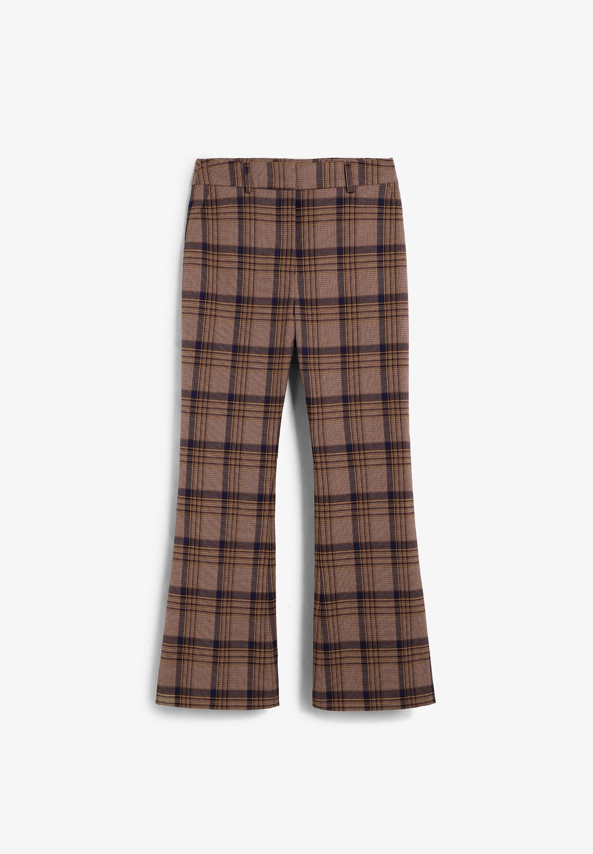 PANTALÓN ANKLE FLARE CUADROS