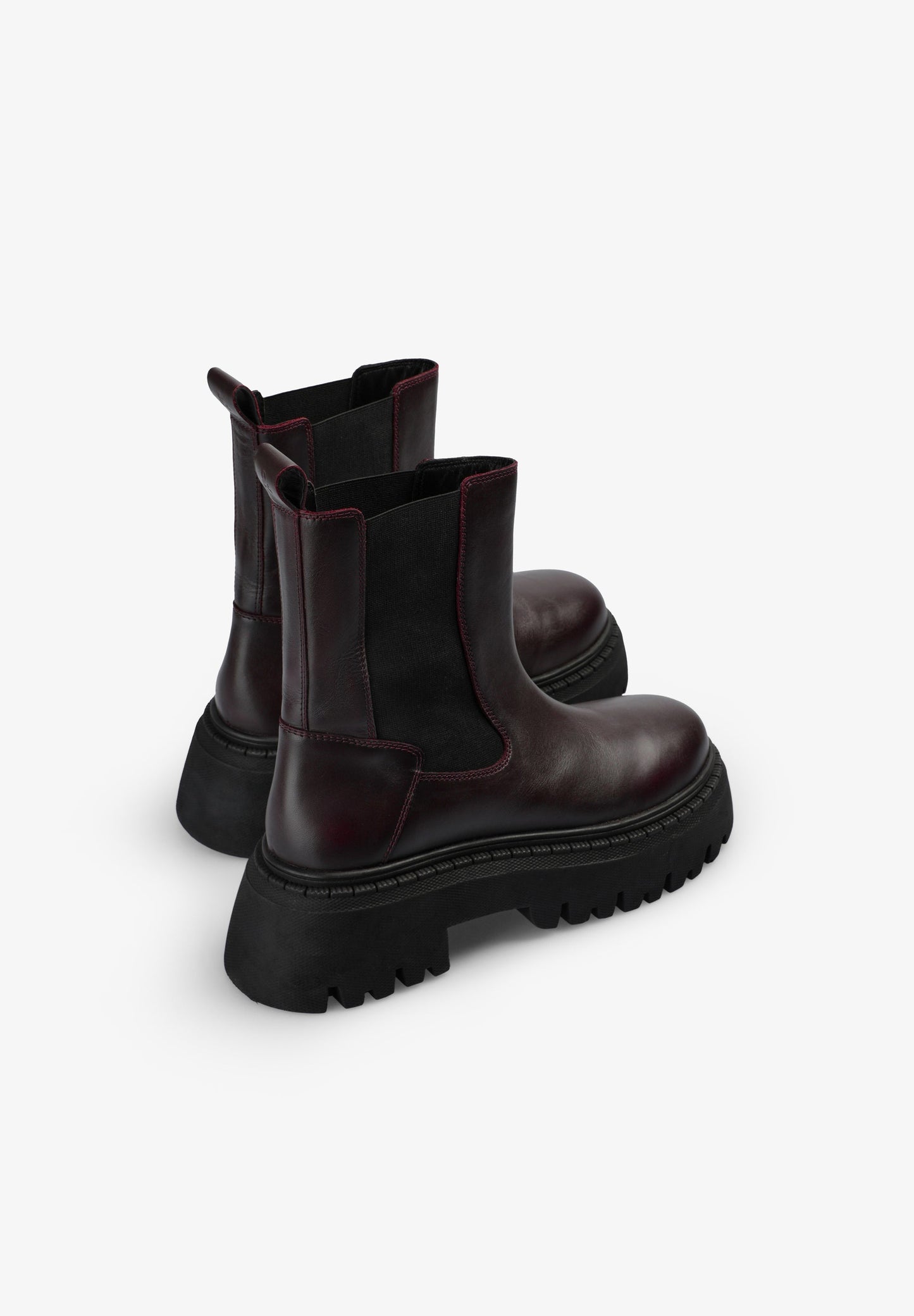 BOTAS CHELSEA PIEL BURDEOS