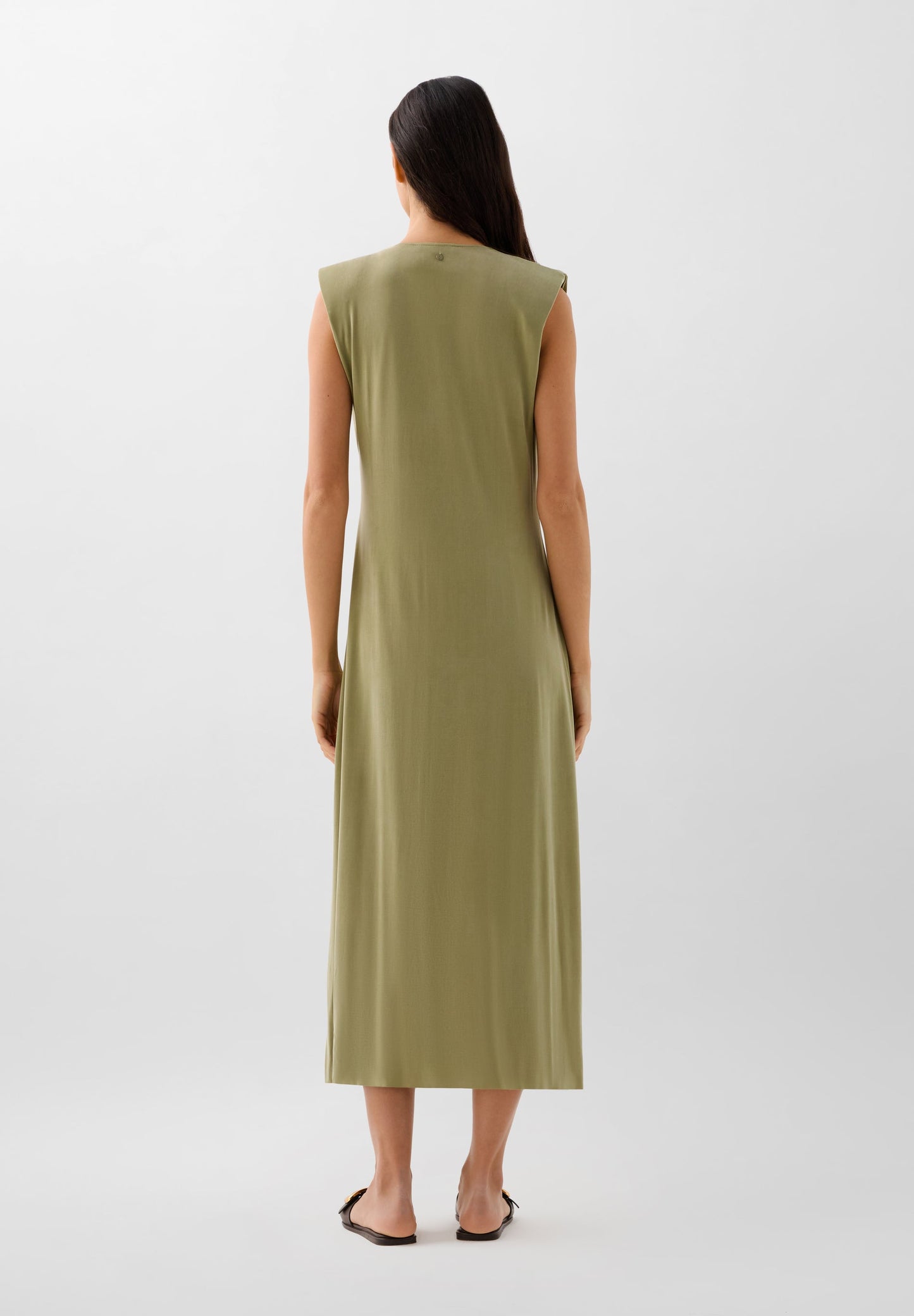 VESTIDO CUPRO DETALLE CINTURA