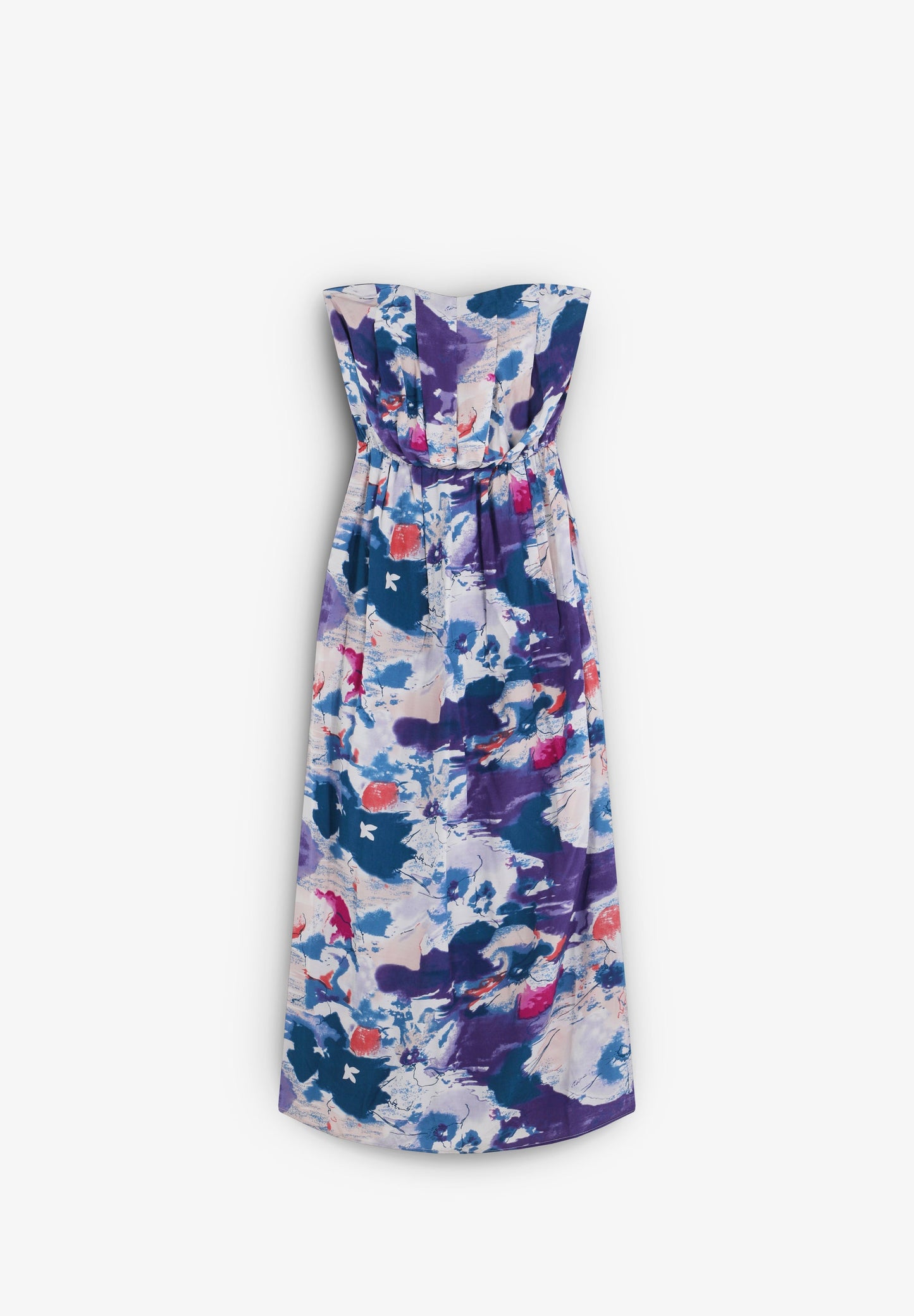 VESTIDO BANDEAU PRINT FLUIDO
