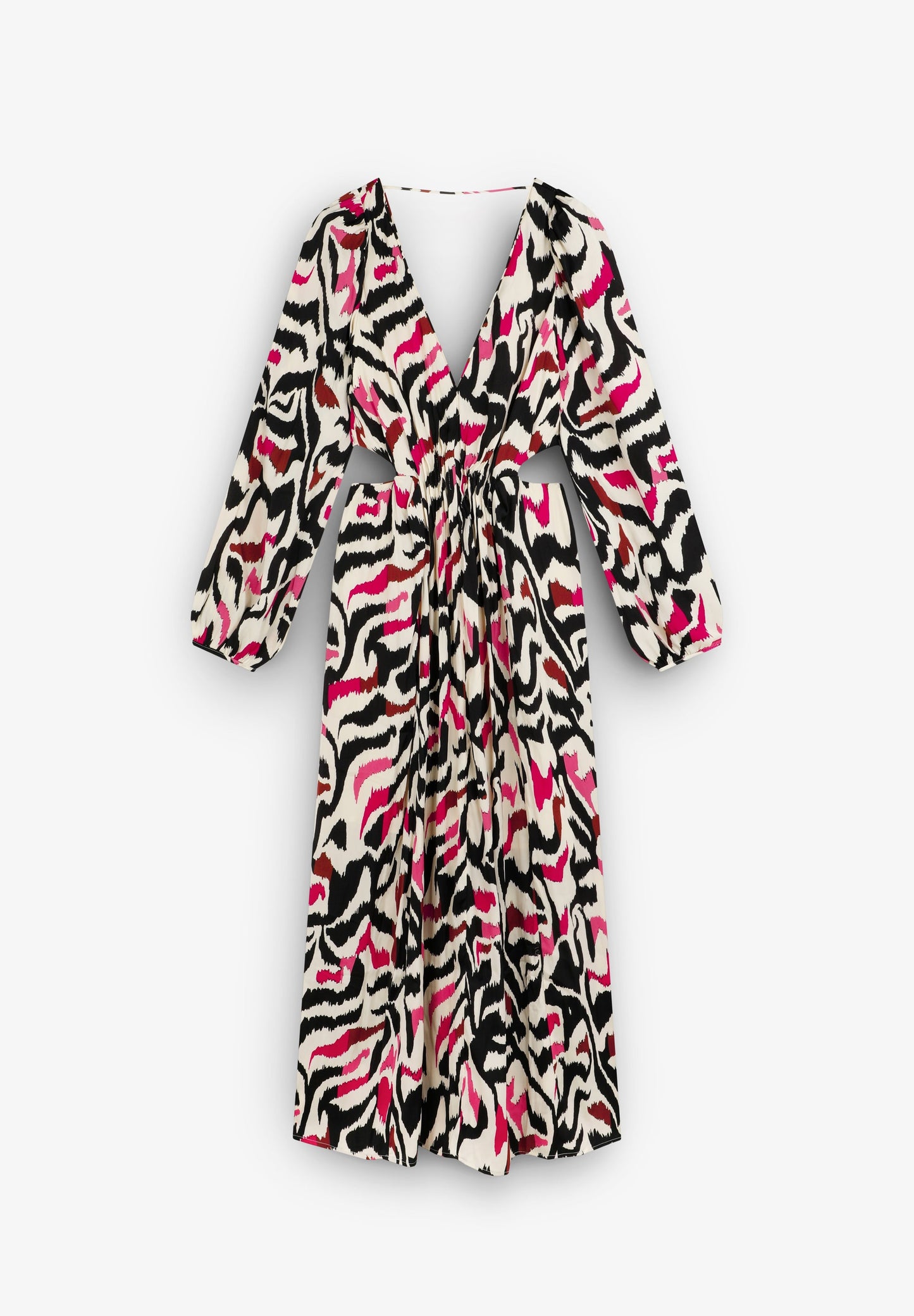 VESTIDO ESTAMPADO ABERTURAS