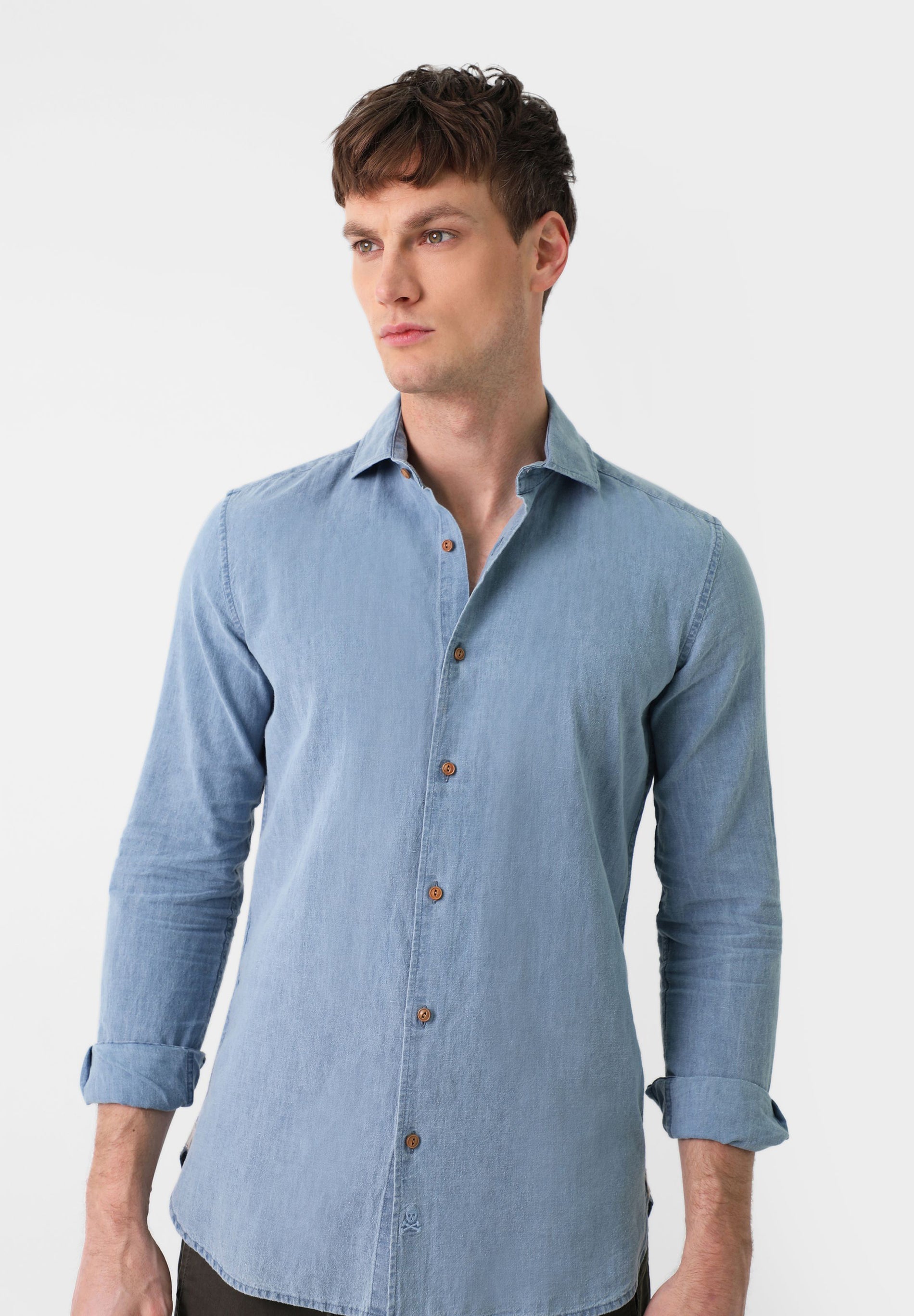 CAMISA DENIM LINO