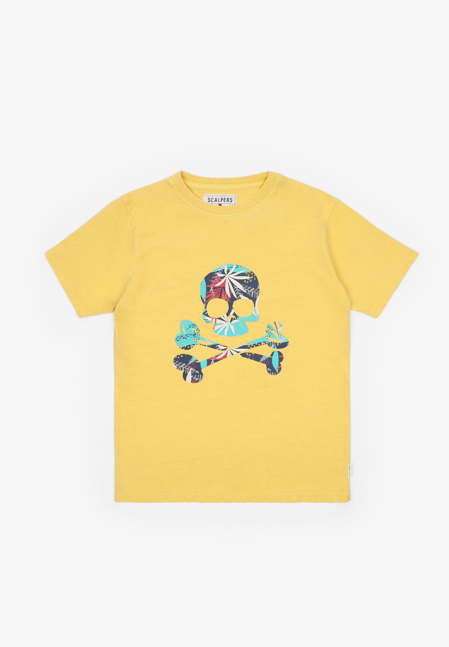 CAMISETA CALAVERA TROPICAL