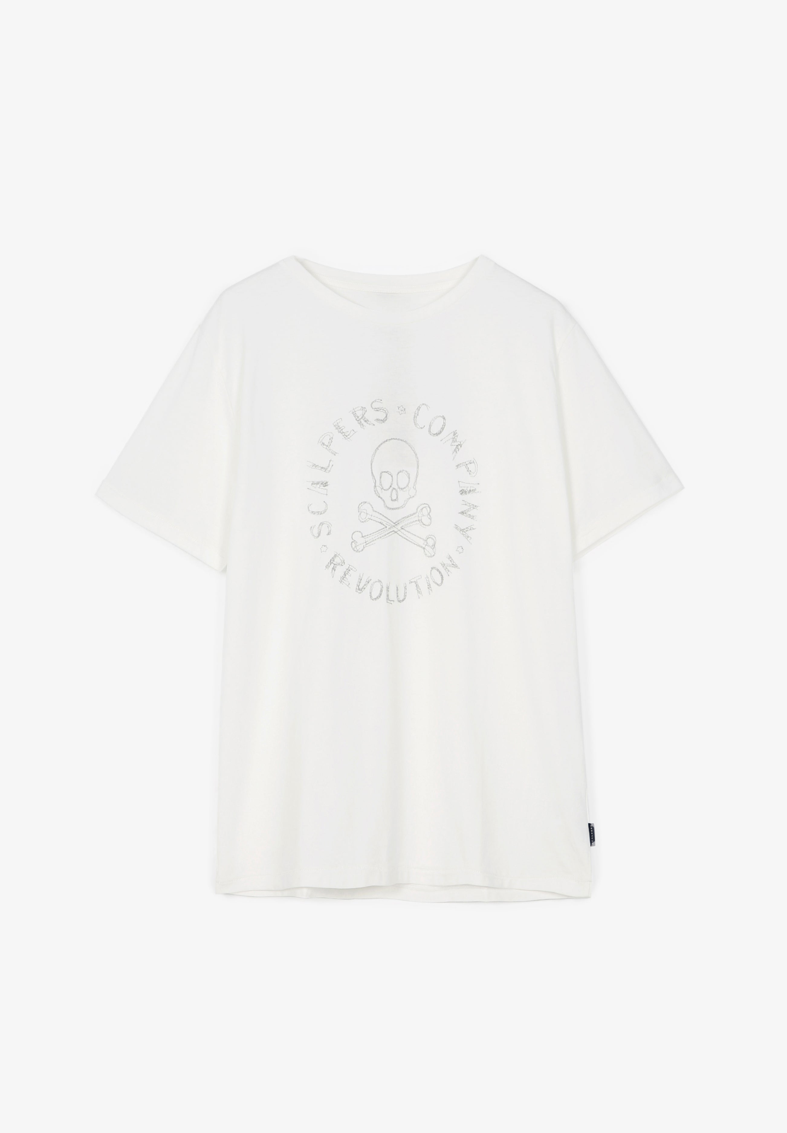 CAMISETA BORDADO CALAVERA