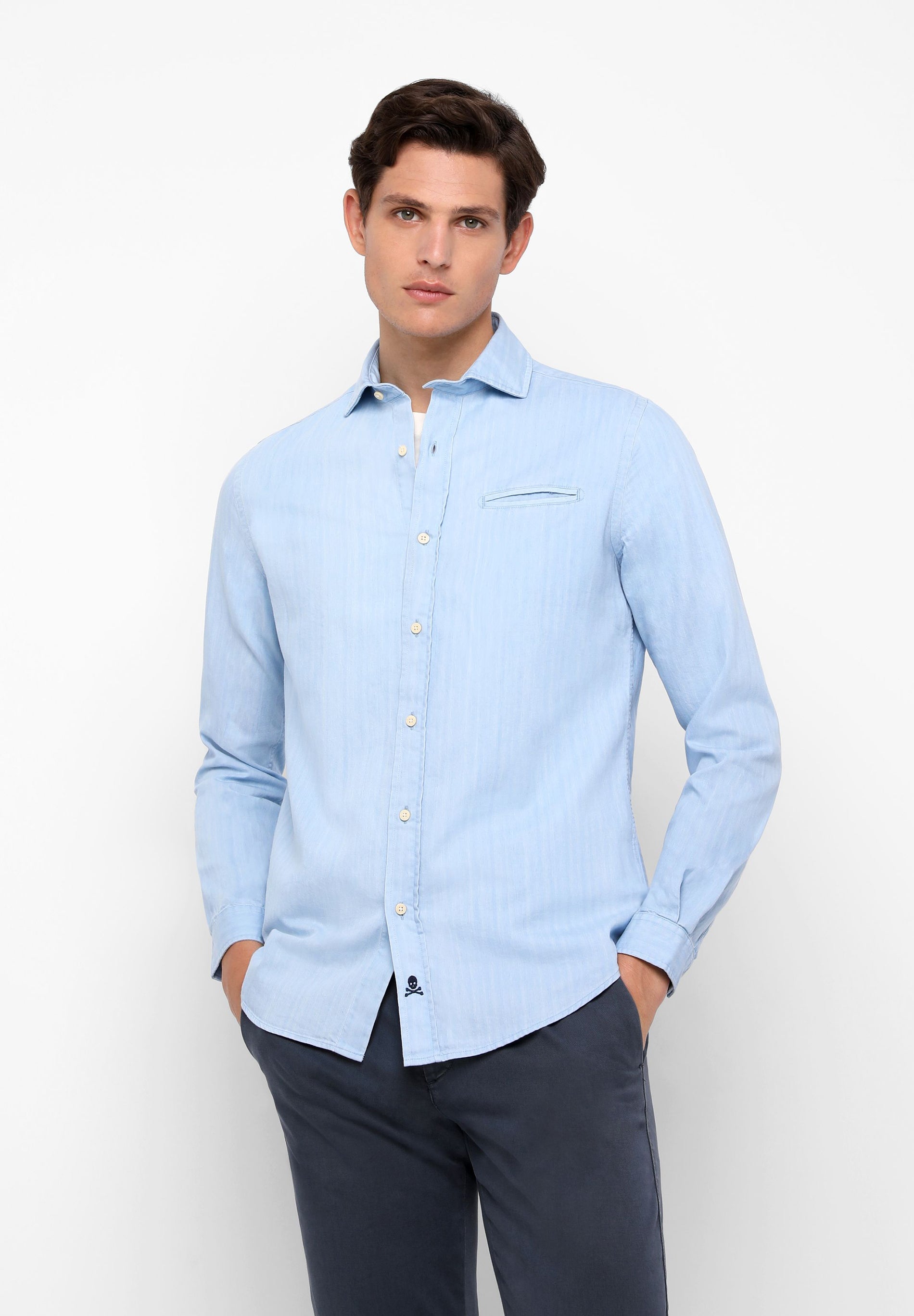 CAMISA DENIM BOLSILLO PECHO