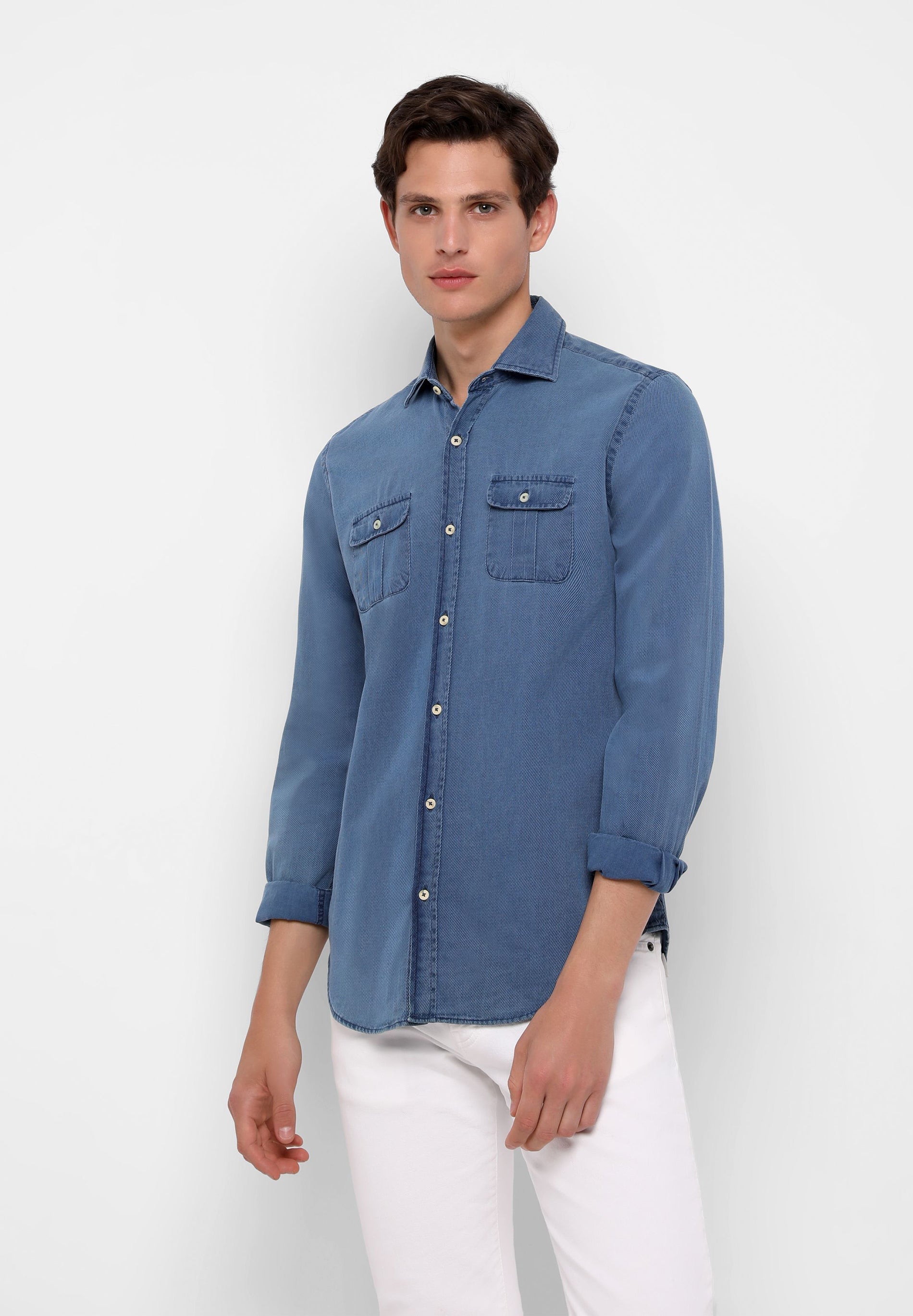 CAMISA DENIM BOLSILLOS
