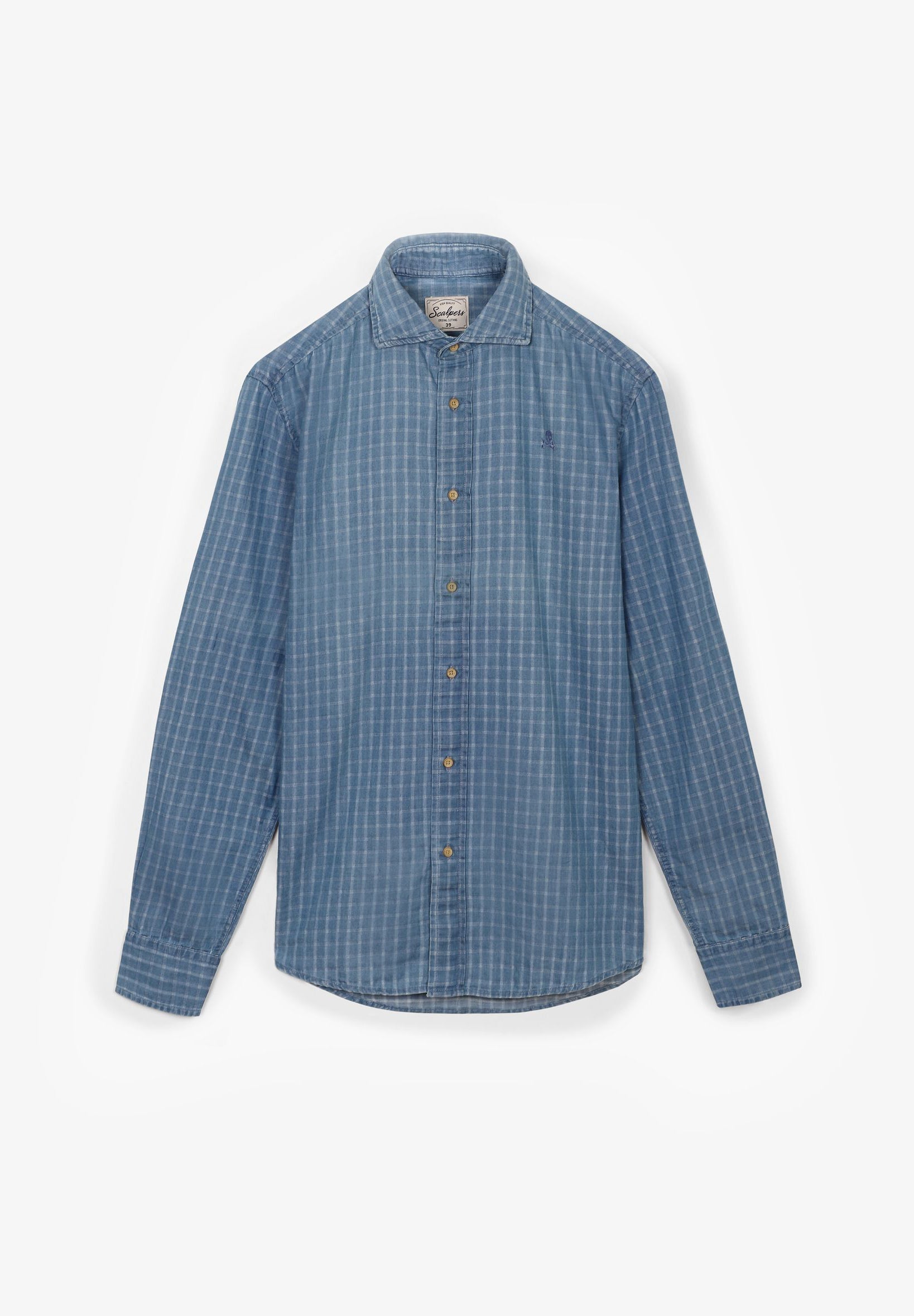 CAMISA DENIM CALAVERA TONO