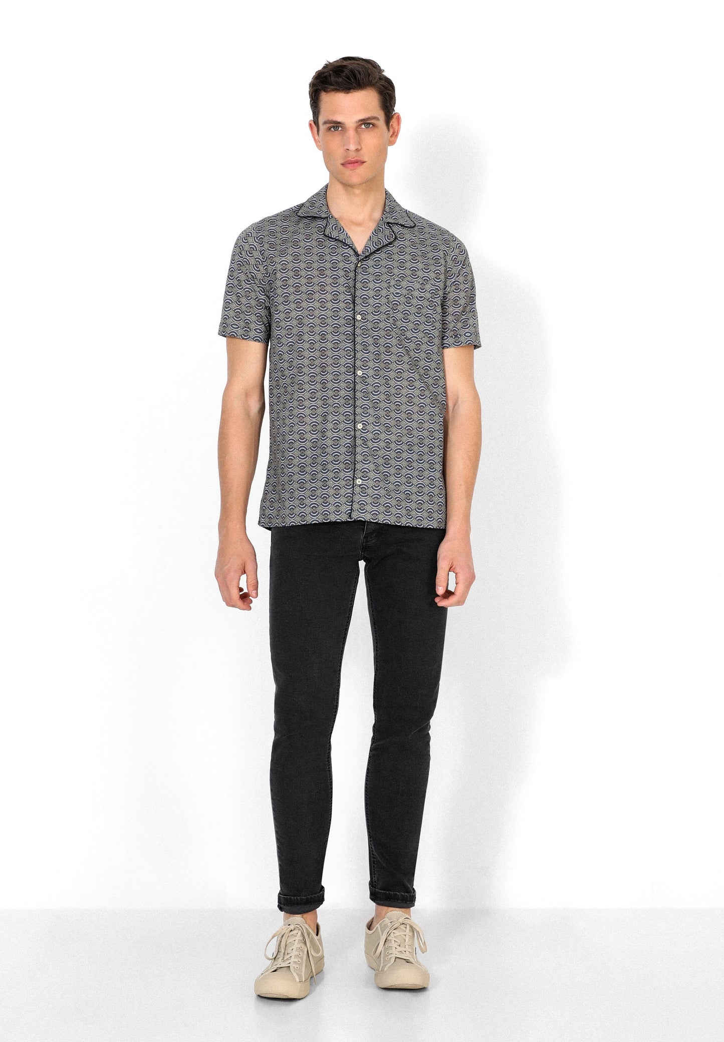 CAMISA PREMIUM PIJAMERA ESTAMPADA