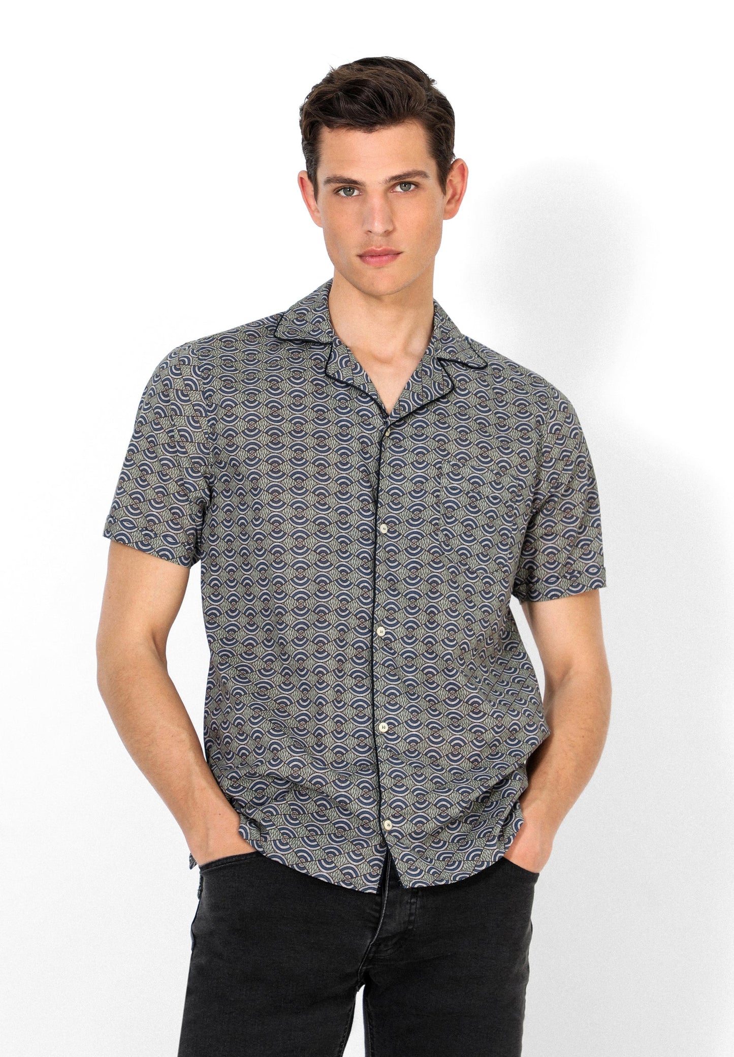 CAMISA PREMIUM PIJAMERA ESTAMPADA
