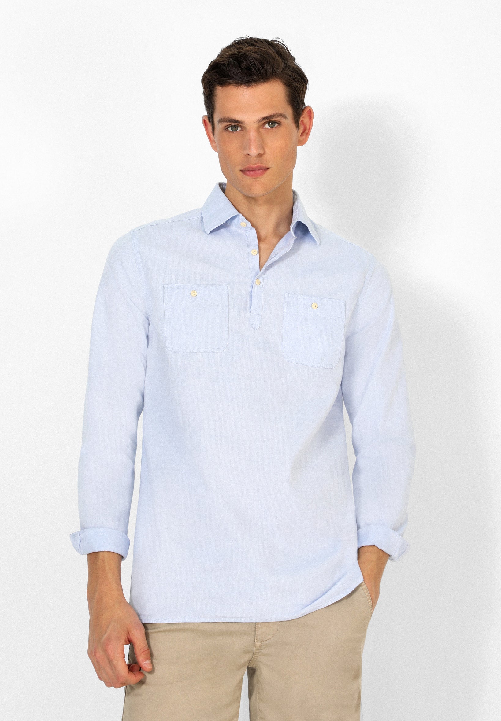 CAMISA POLERA BOLSILLOS PECHO