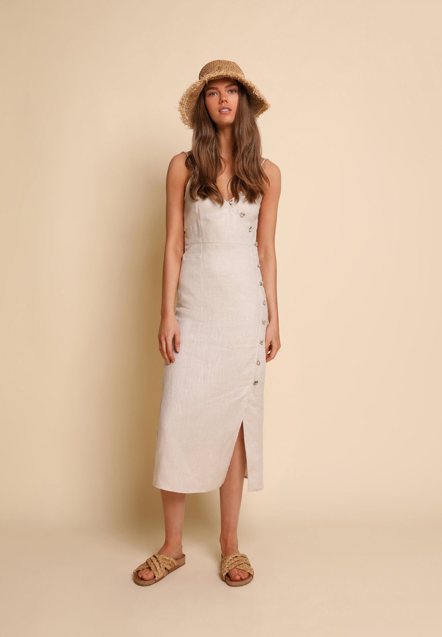 Vestido Midi Canale Botones VESTIDO MIDI BOTONES